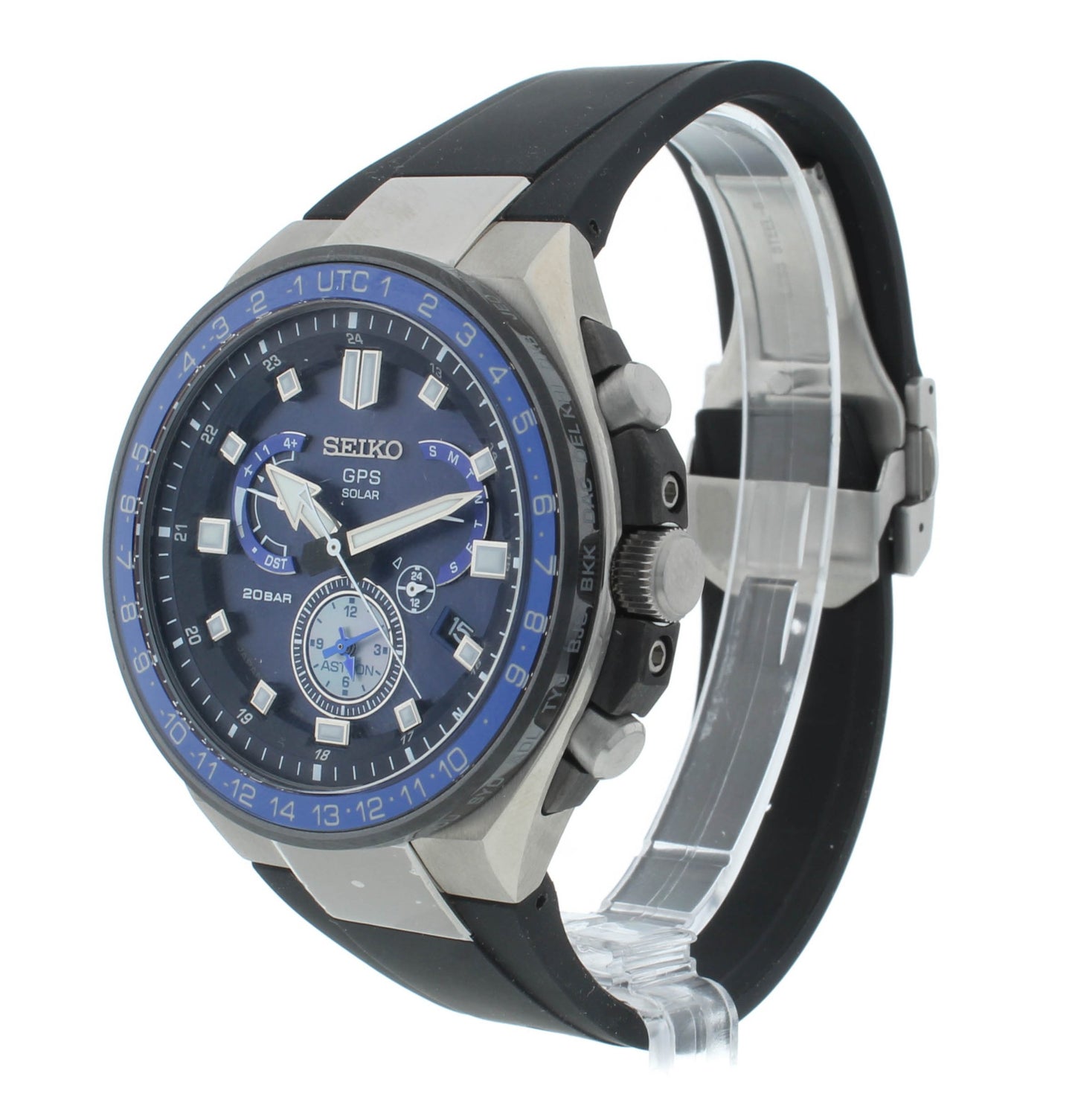 Seiko Astron 46.7mm GPS Solar Powered Titanium Men's Watch SSE167J1