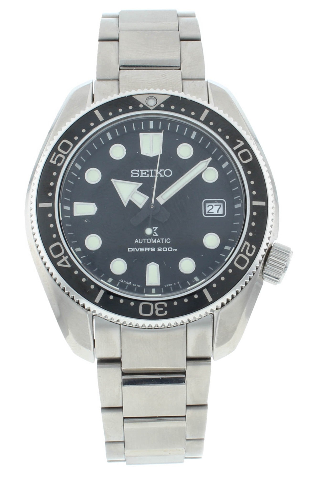 Seiko Prospex 44mm Automatic Stainless Steel Black Dial Men's Watch SPB077J1