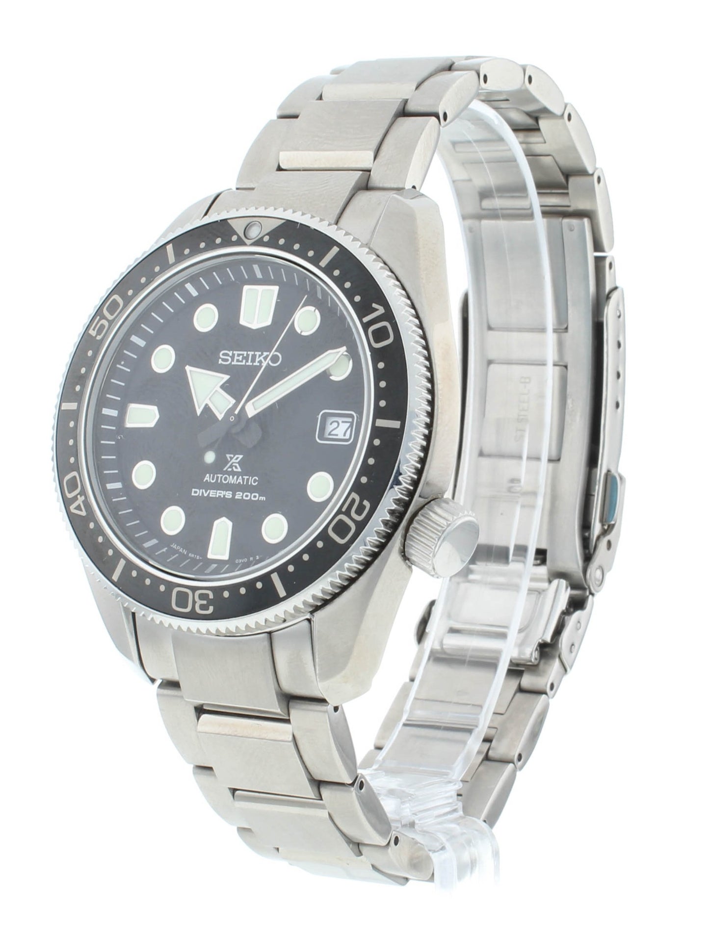 Seiko Prospex 44mm Automatic Stainless Steel Black Dial Men's Watch SPB077J1