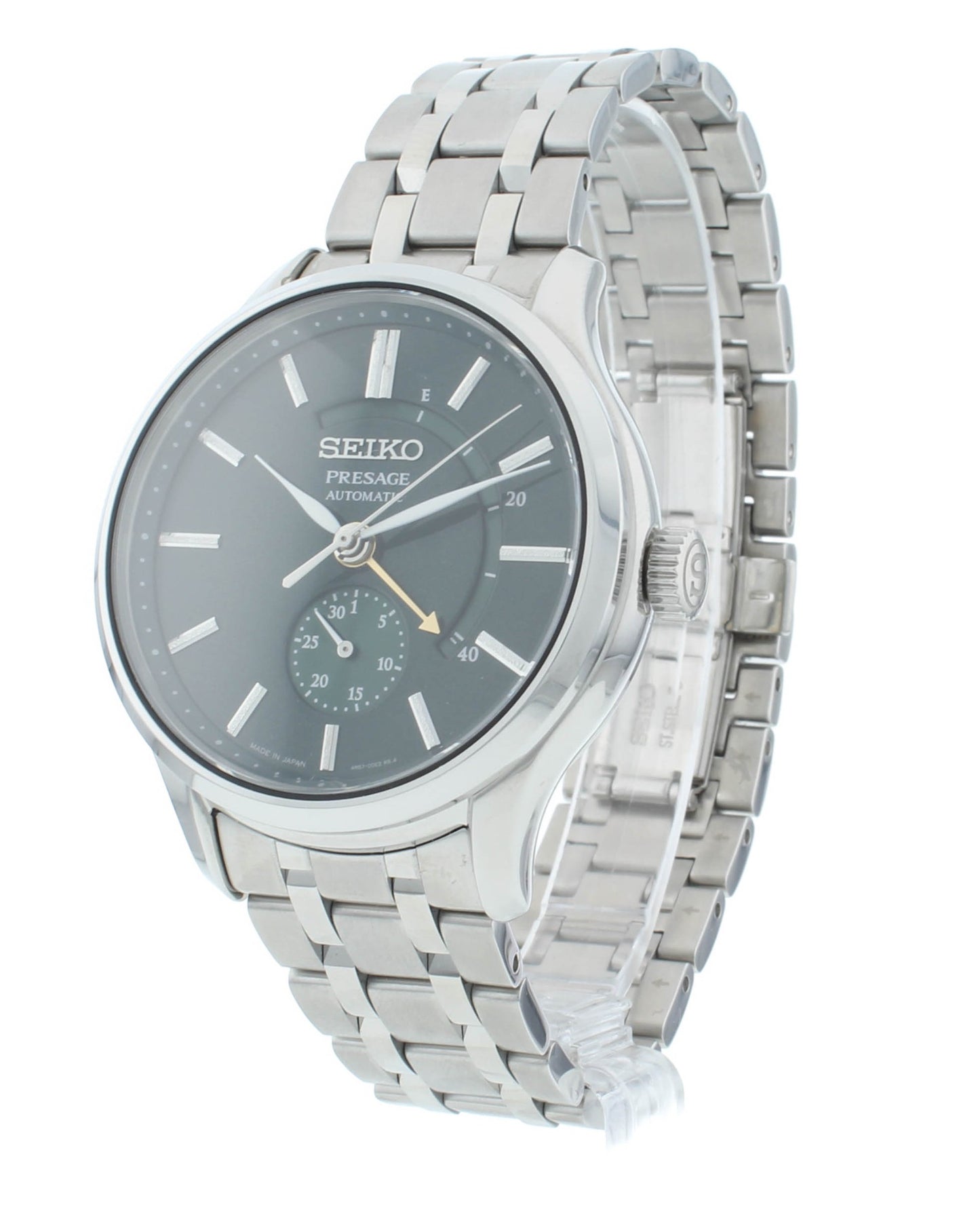 Seiko Presage 42mm Automatic Green Dial Stainless Steel Men's Watch SSA397J1