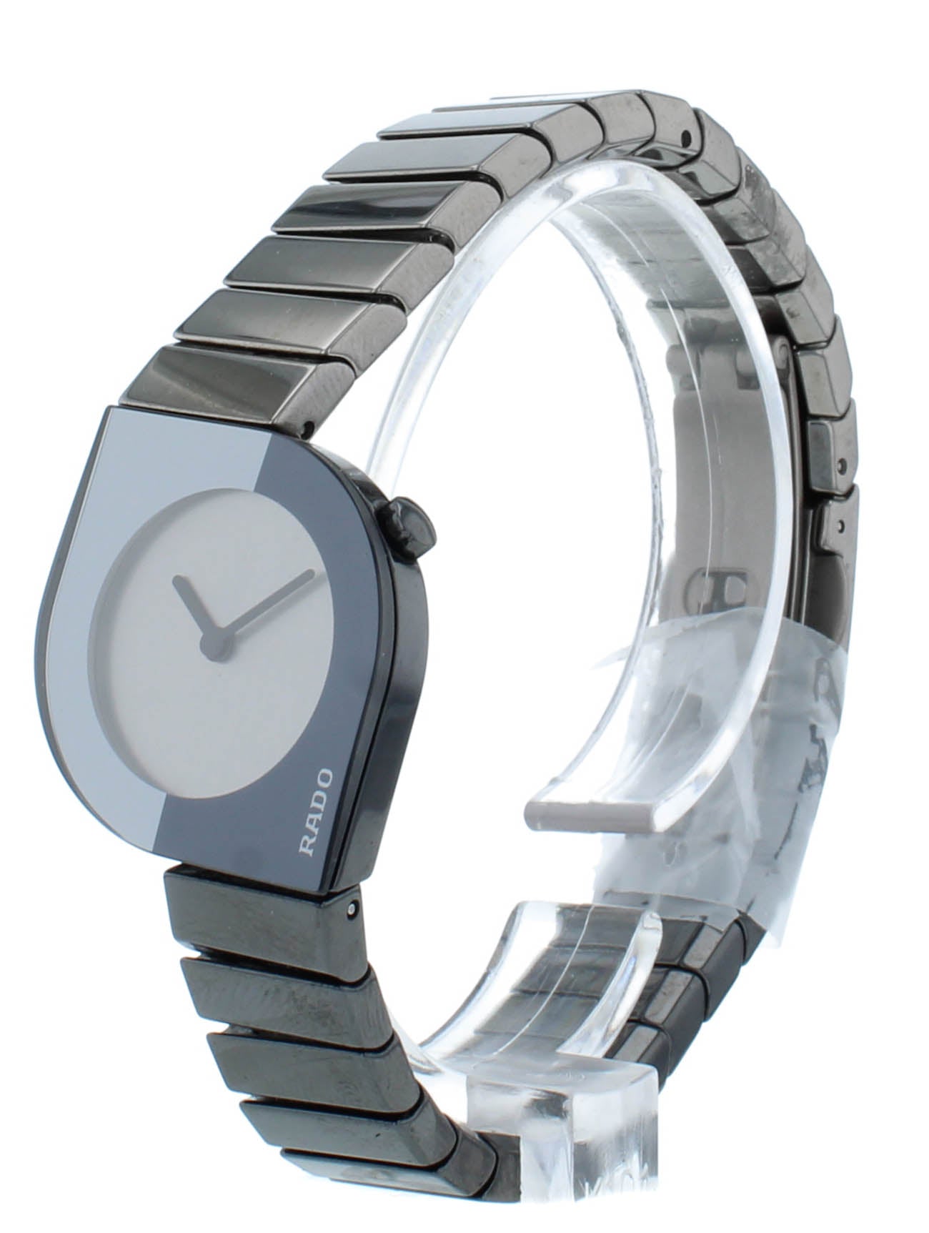 Rado Integral 24mm Silver Dial Ceramic Quartz Ladies Watch 153.0473.3.010