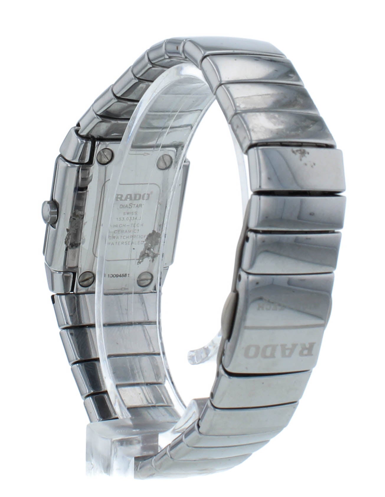 Rado Sintra Platinum-Tone White Dial 21mm Quartz Ceramic Ladies Watch R13334142