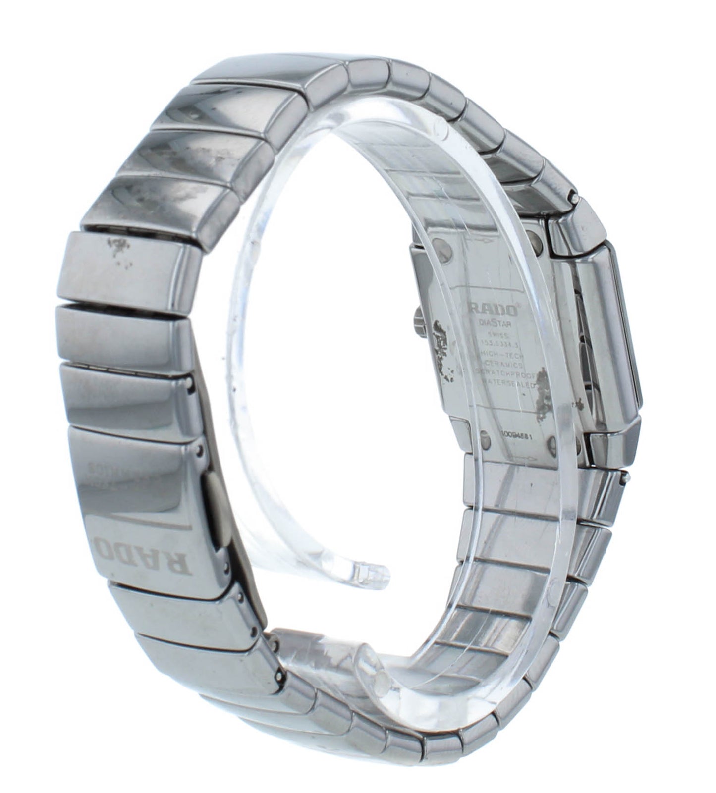 Rado Sintra Platinum-Tone White Dial 21mm Quartz Ceramic Ladies Watch R13334142