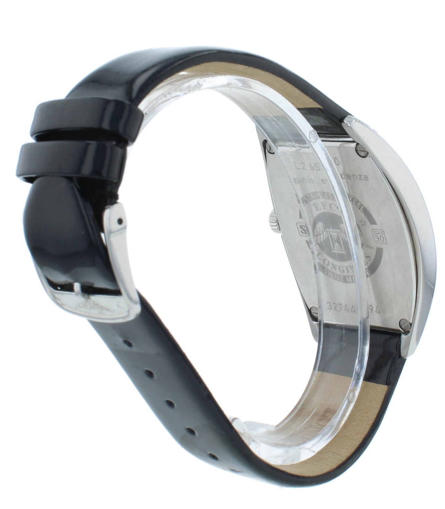 Longines Evidenza Quartz Black Dial 33mm Diamond Bezel Ladies Watch L26550572