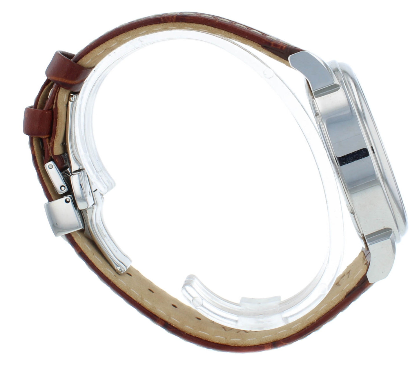 Bulova Accutron Gemini Silver Dial 42mm Mechanical Hand Wind Men's Watch 63A26