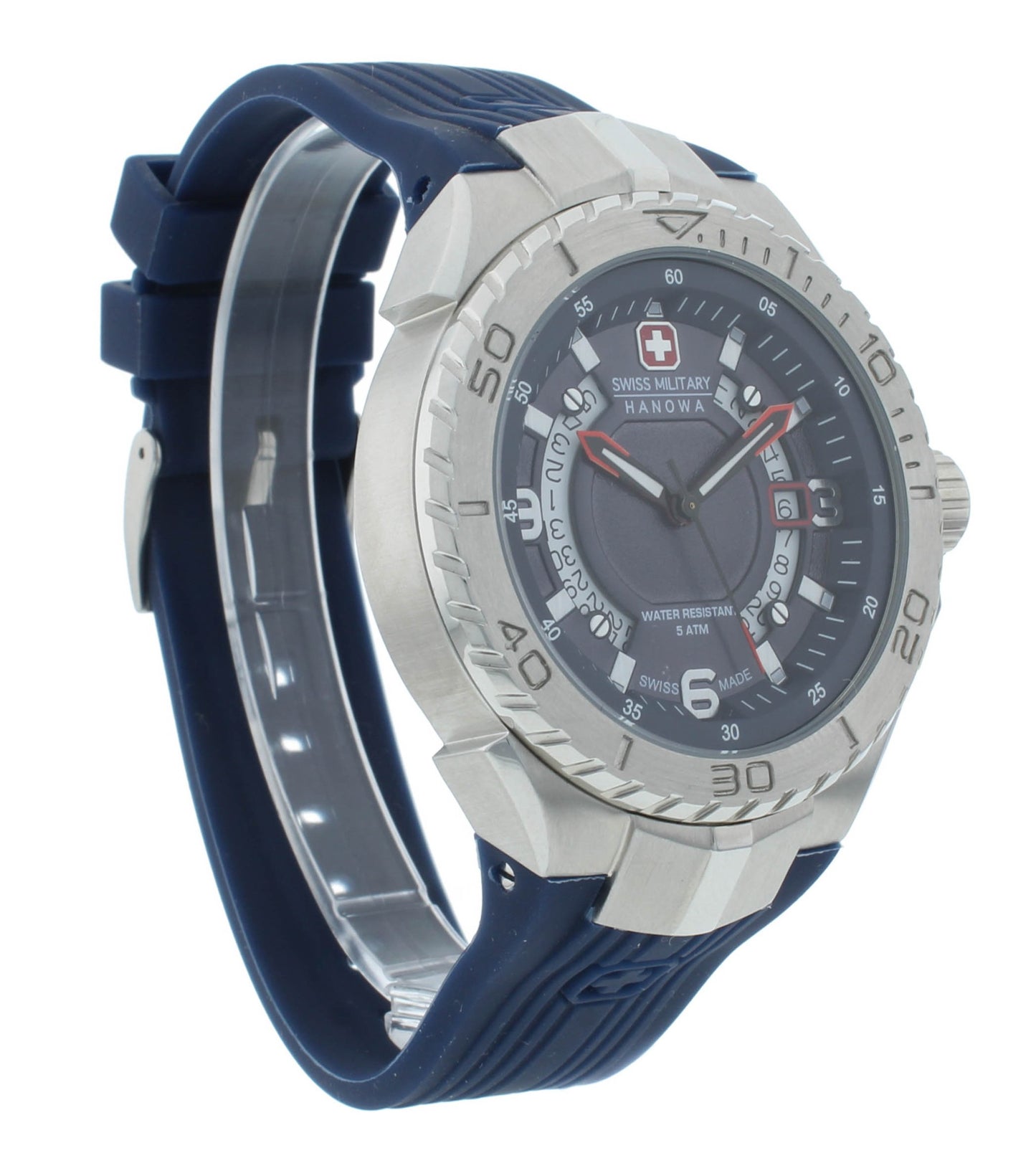 Swiss Military Hanowa Seaman Blue Dial 45mm Quartz Men's Watch 6-4327.04.003