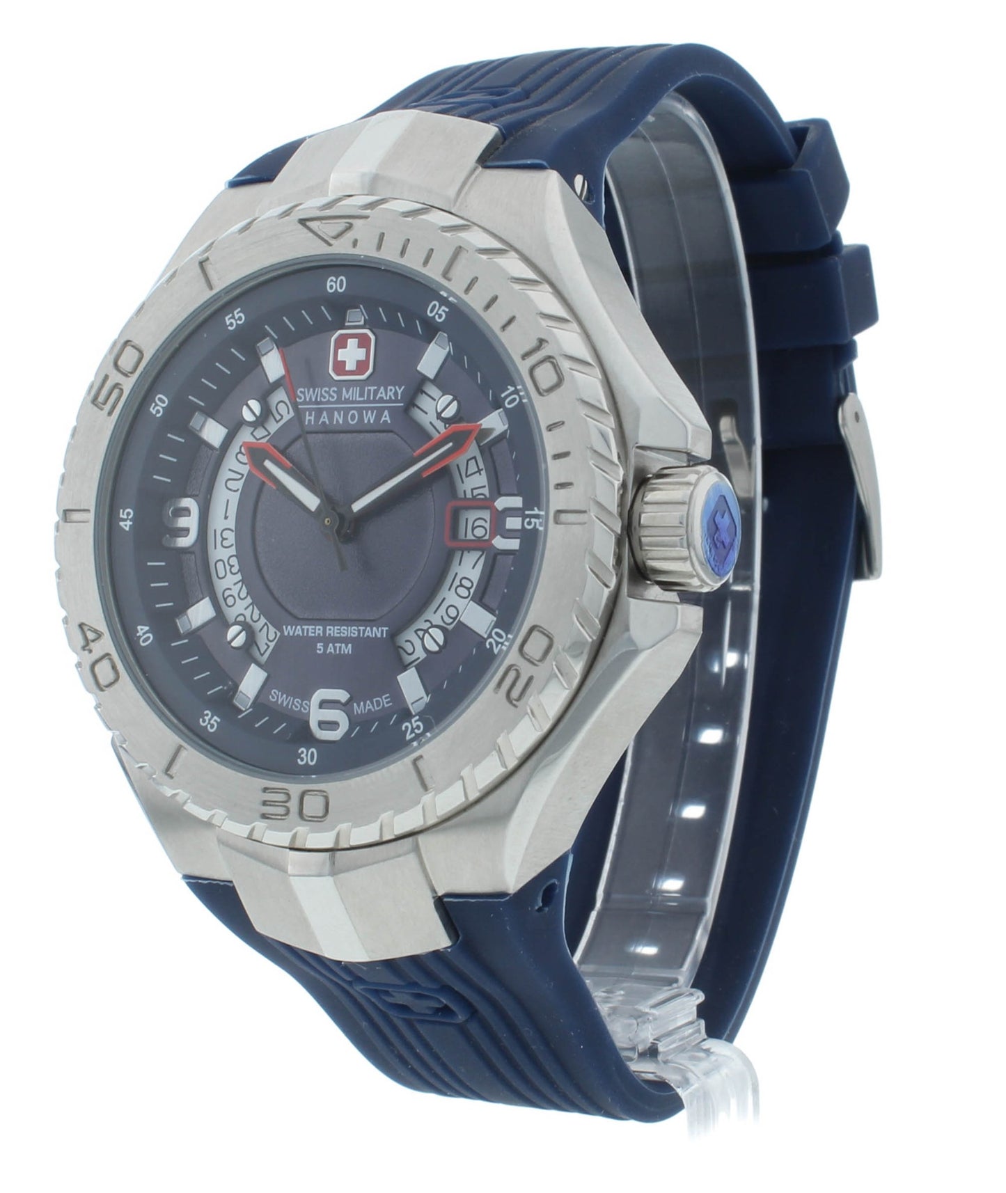 Swiss Military Hanowa Seaman Blue Dial 45mm Quartz Men's Watch 6-4327.04.003