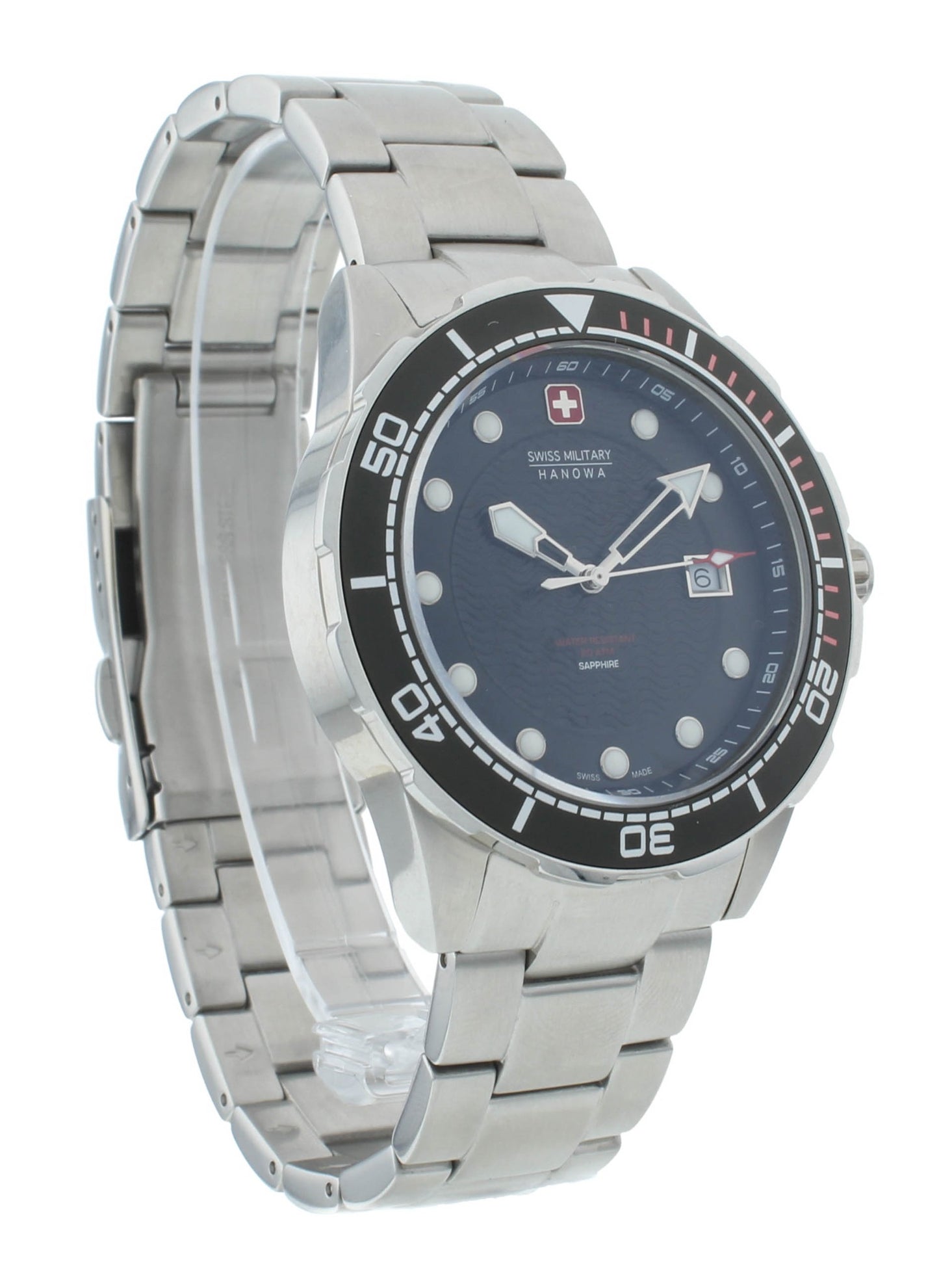 Swiss Military Hanowa Neptune Diver 44mm Quartz Men's Watch 6-5315.04.007