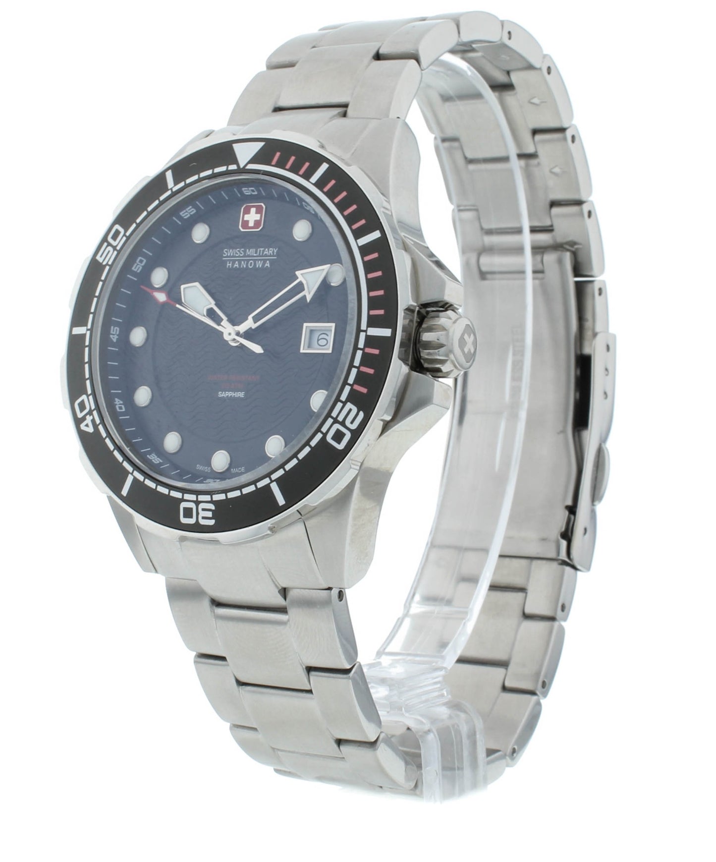 Swiss Military Hanowa Neptune Diver 44mm Quartz Men's Watch 6-5315.04.007