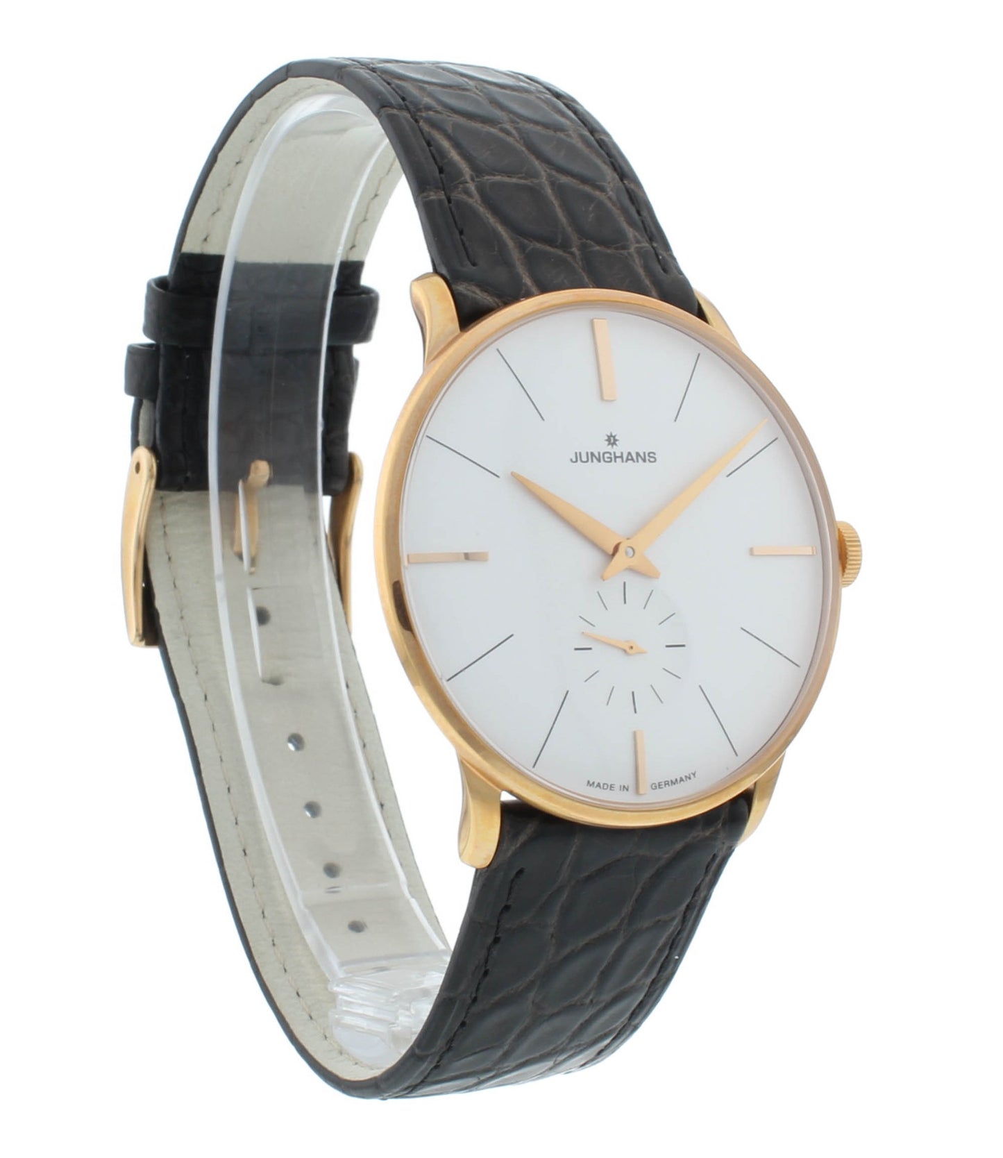 Junghans Meister 37mm Manual Hand Wind Silver Dial Men's Watch 027/5202.00