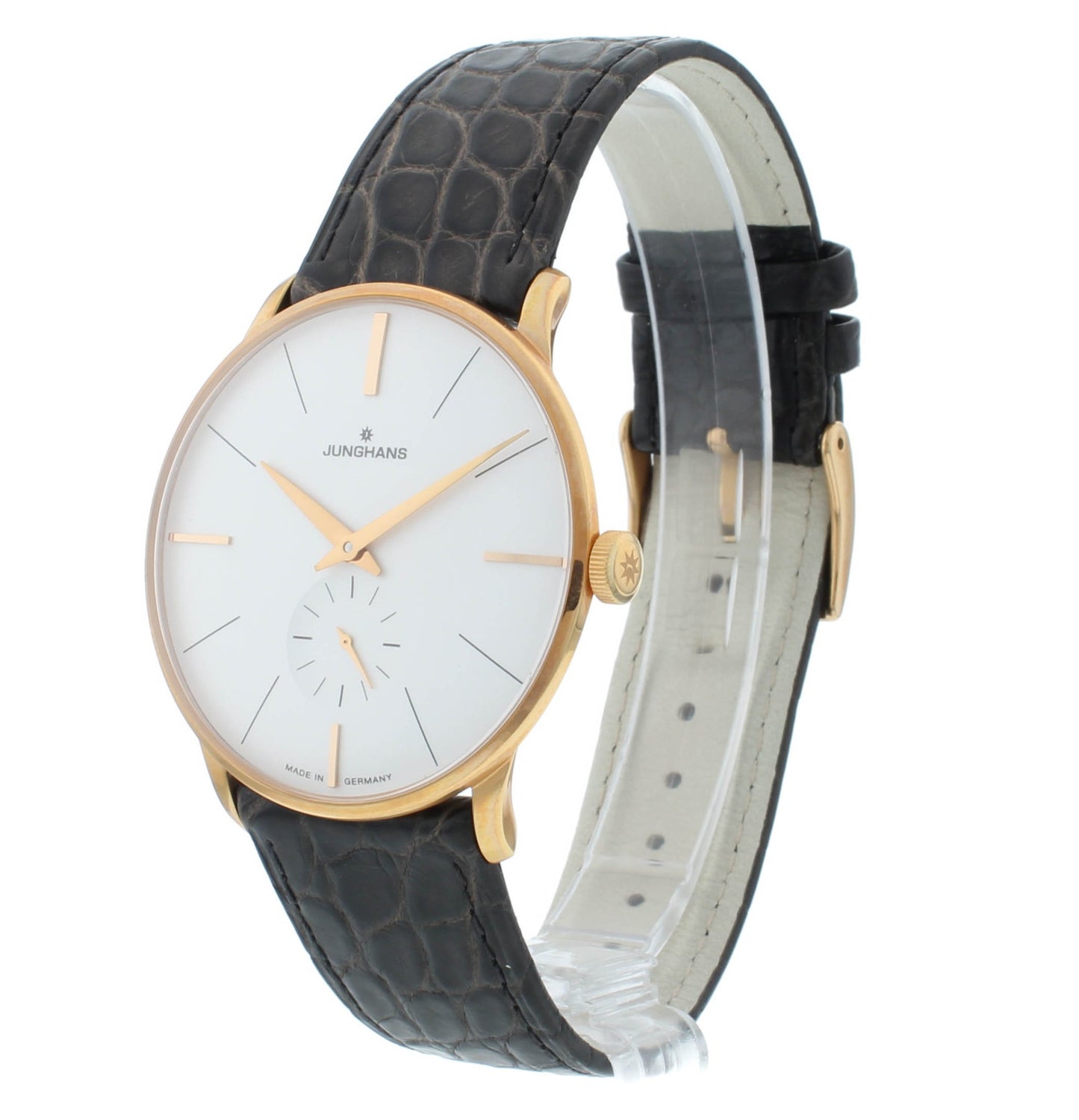 Junghans Meister 37mm Manual Hand Wind Silver Dial Men's Watch 027/5202.00