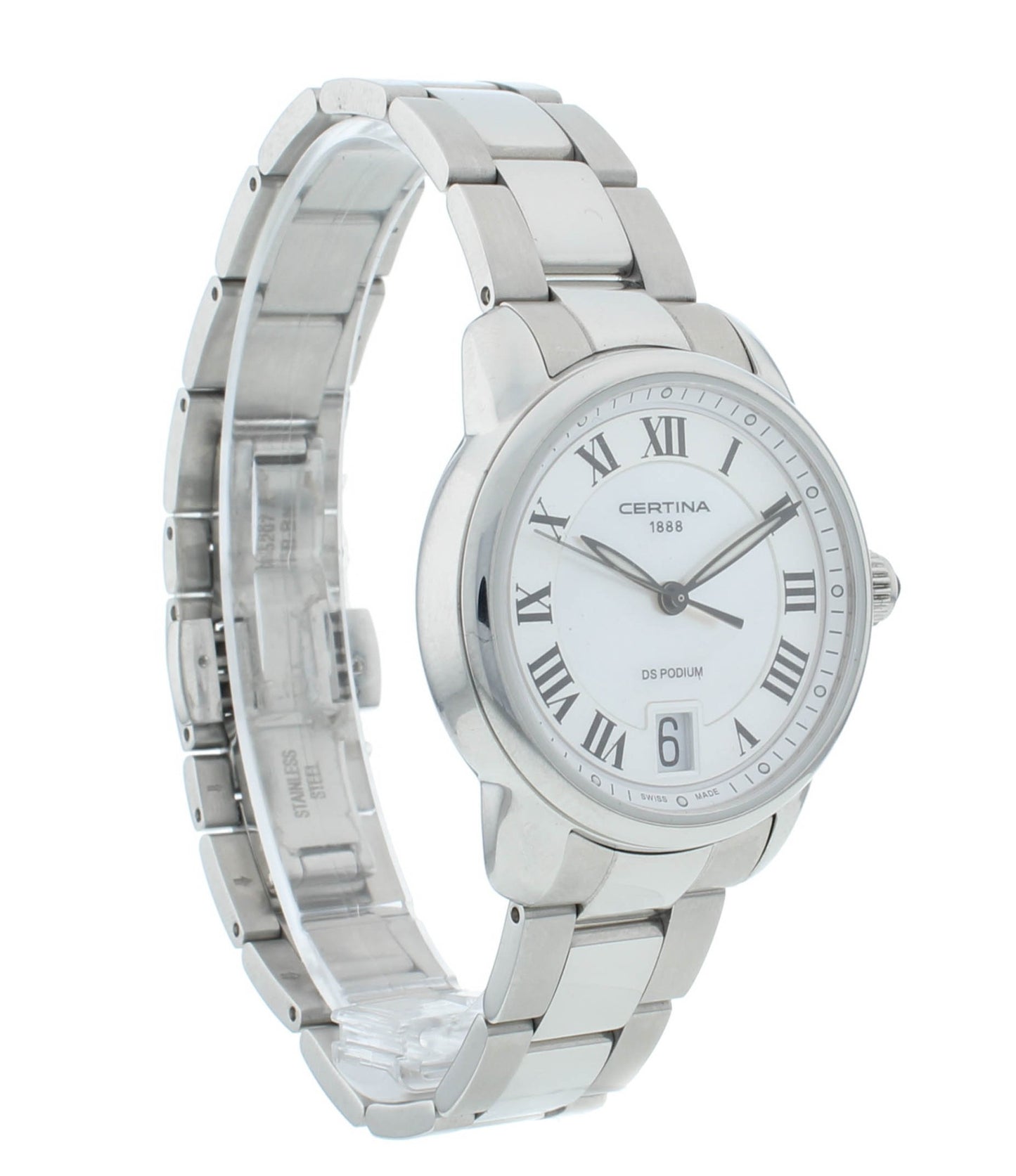 Certina DS Podium 32.5mm White MOP Dial Quartz Ladies Watch C025.210.11.118.00