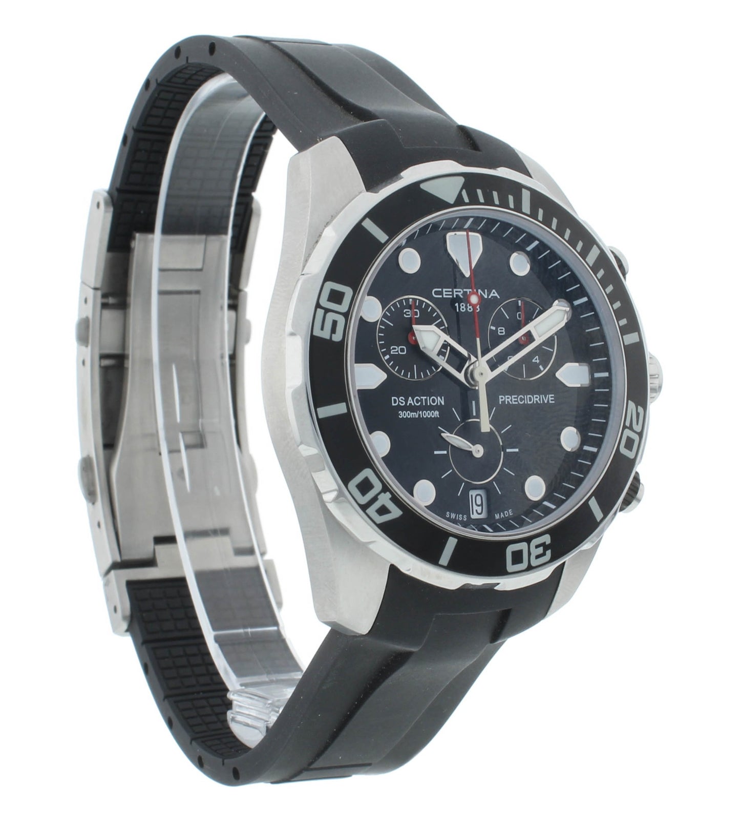 Certina DS Action Chronograph Black Dial 43mm Men's Watch C032.417.17.051.00