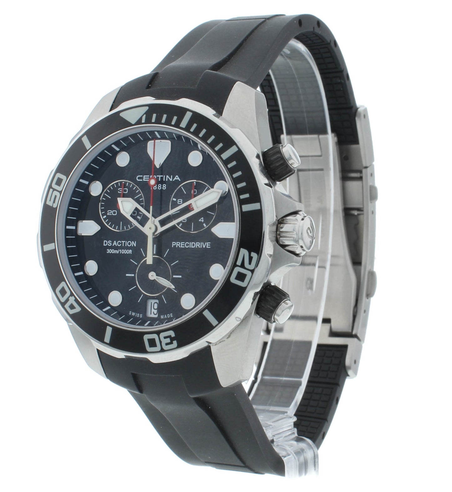 Certina DS Action Chronograph Black Dial 43mm Men's Watch C032.417.17.051.00