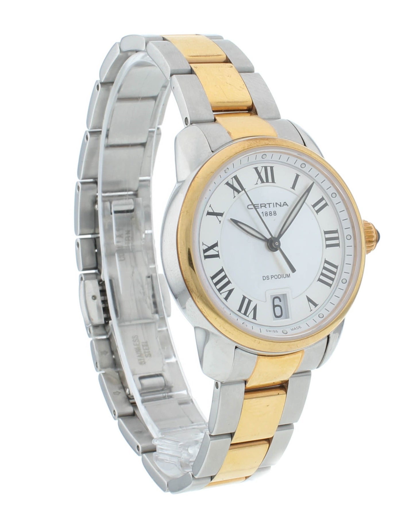 Certina DS Podium 32.5mm White MOP Dial Quartz Ladies Watch C025.210.22.118.00