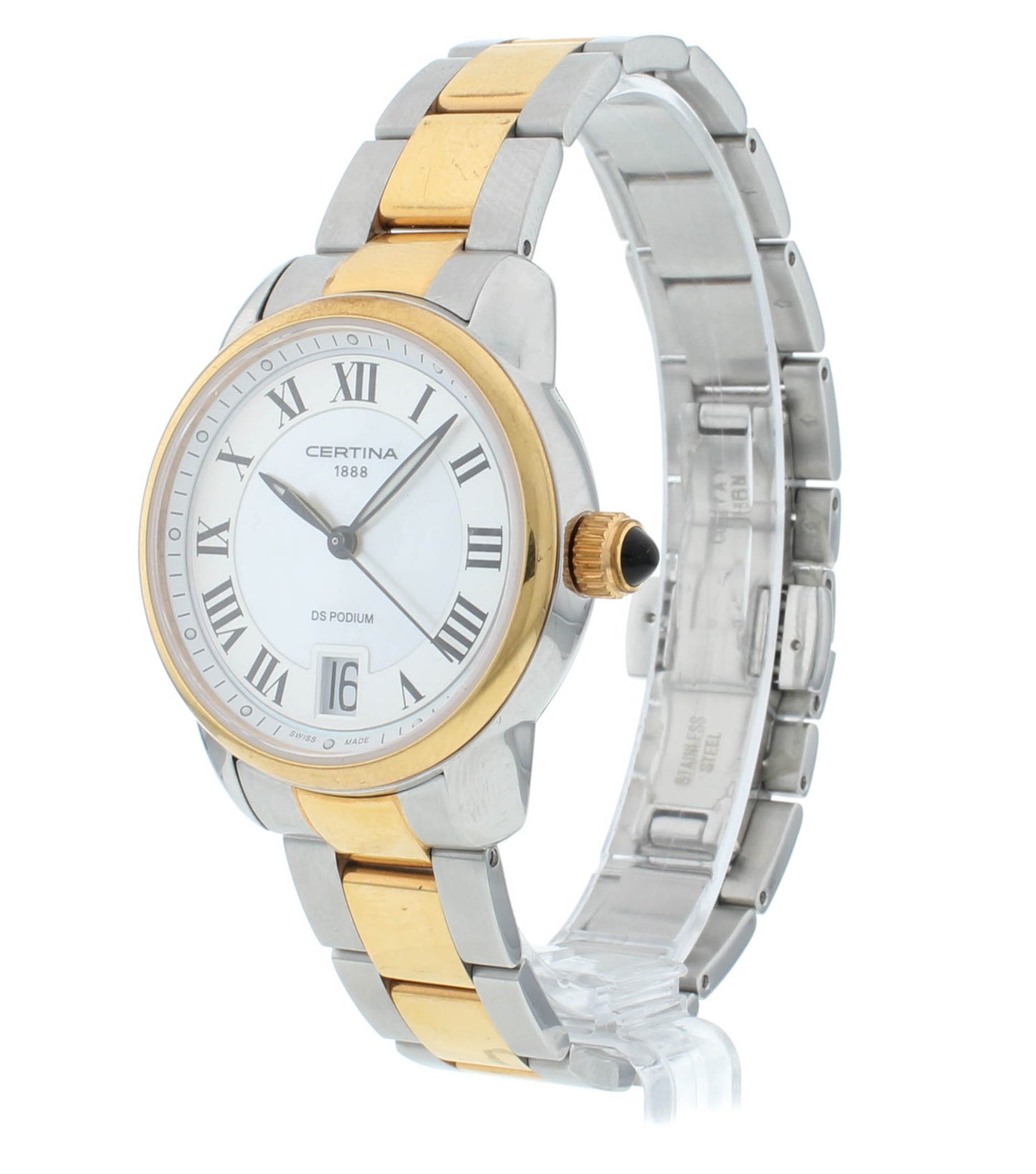 Certina DS Podium 32.5mm White MOP Dial Quartz Ladies Watch C025.210.22.118.00