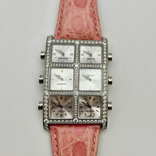 IceLink Senator Six Time Zone 33X45mm Quartz Unisex Watch 1SML1SMA