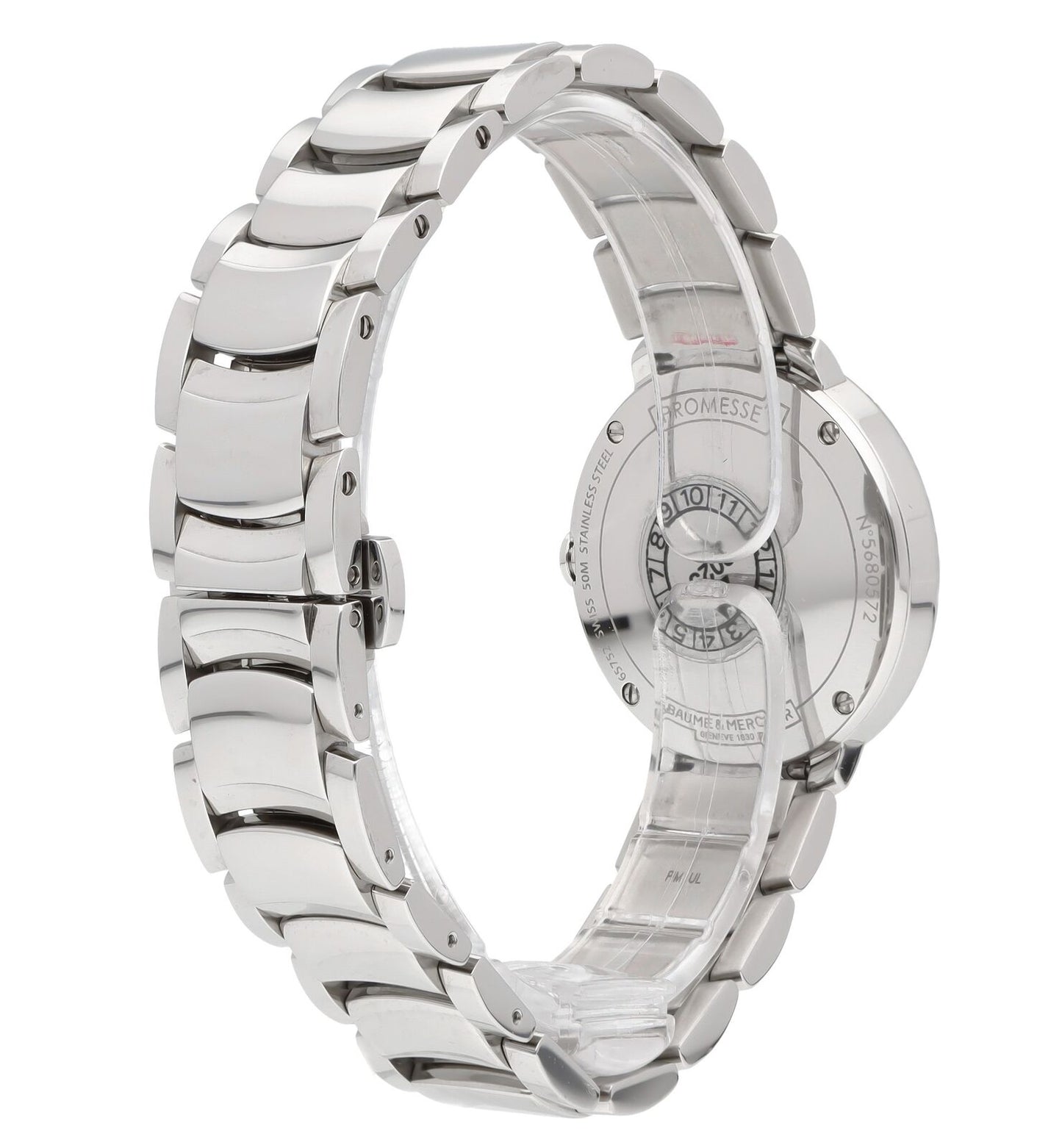Baume & Mercier Promesse 30mm Silver Dial Stainless Steel Ladies Watch M0A10157