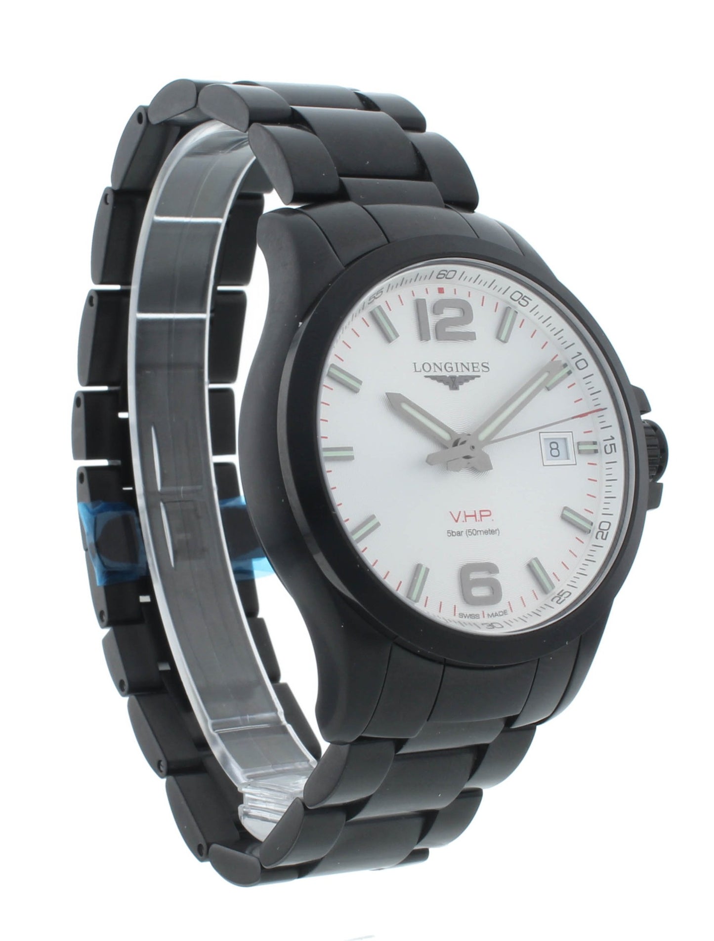Longines Conquest V.H.P. 43mm Quartz Silver Dial Men's Watch L3.726.2.76.6