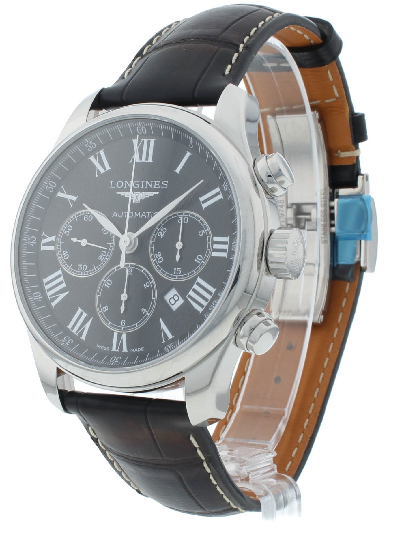 Longines Master Chronograph 44mm Automatic Black Dial Men's Watch L2.859.4.51.7