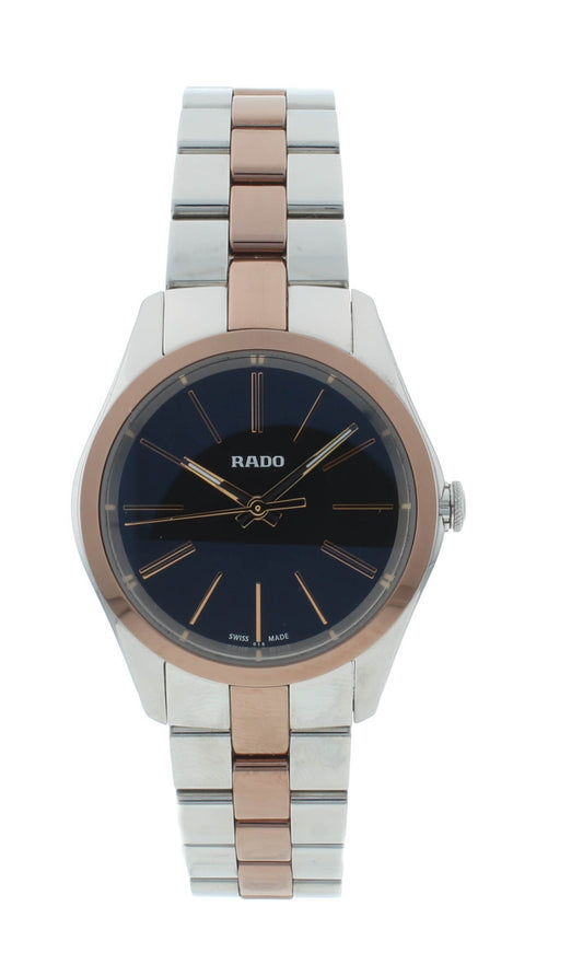 Rado Hyperchrome 31mm Quartz Two-Tone Black Dial Ladies Watch R32976152