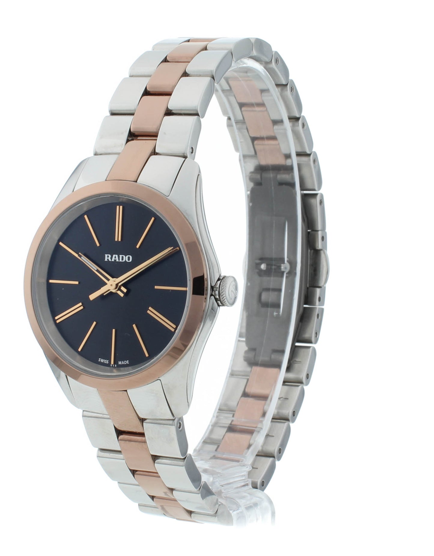 Rado Hyperchrome 31mm Quartz Two-Tone Black Dial Ladies Watch R32976152