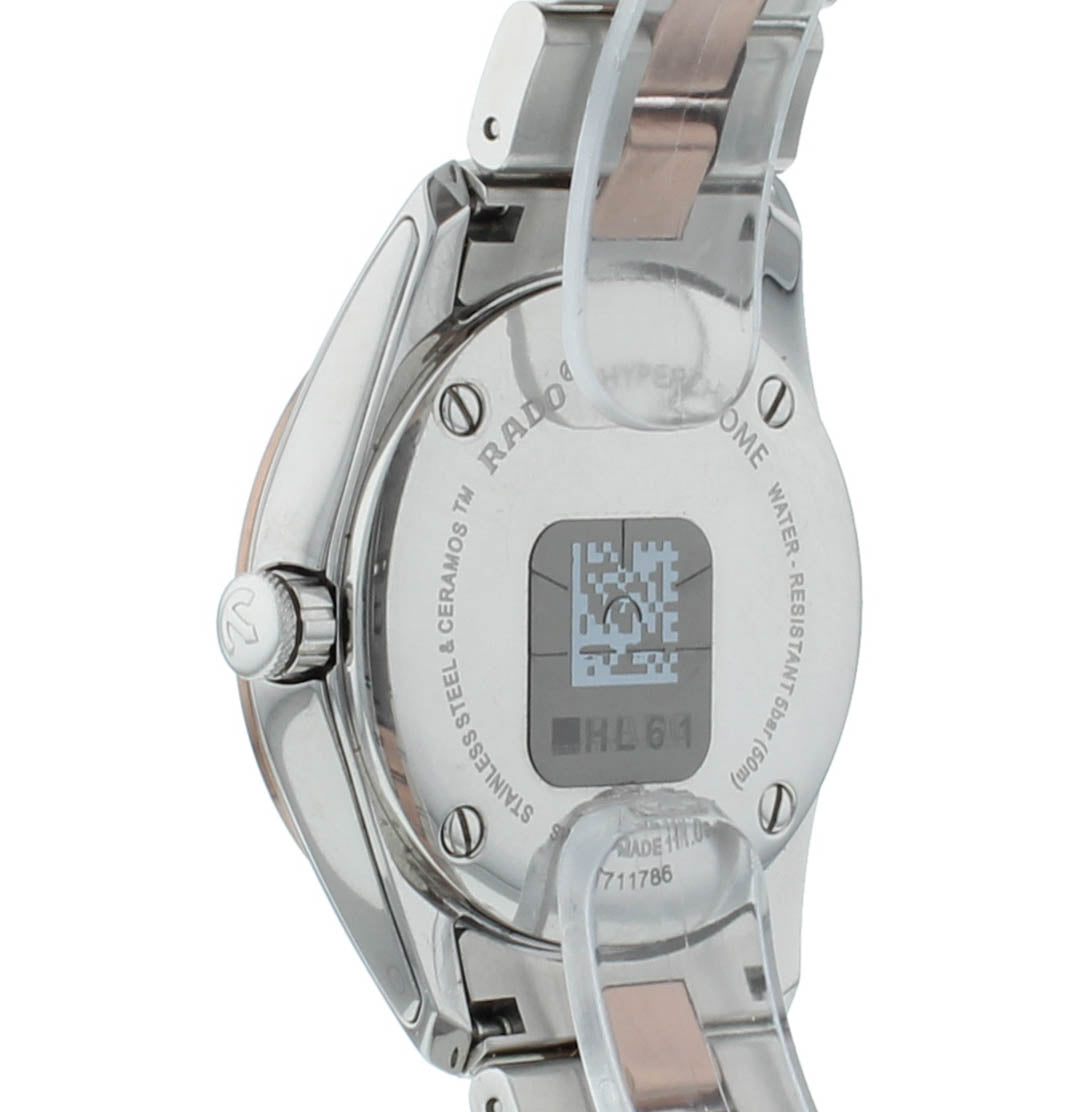 Rado Hyperchrome 31mm Quartz Two-Tone Black Dial Ladies Watch R32976152