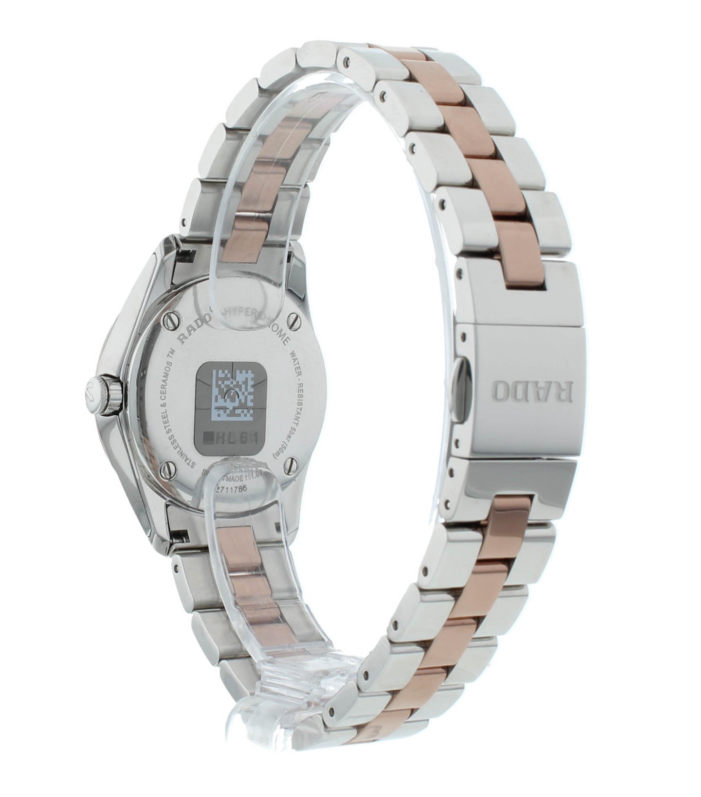Rado Hyperchrome 31mm Quartz Two-Tone Black Dial Ladies Watch R32976152
