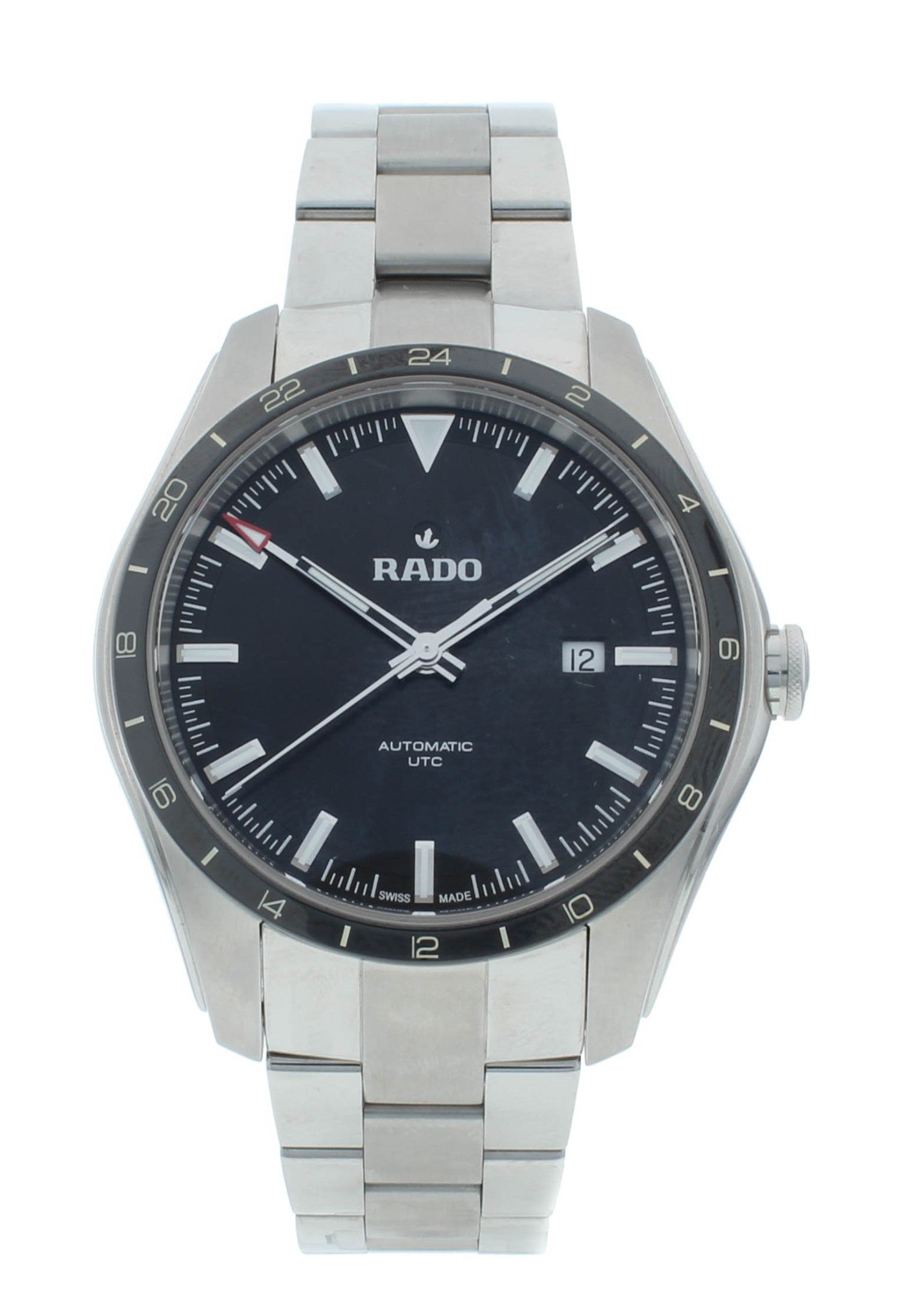 Rado HyperChrome 44mm Automatic UTC Black Dial Men's Watch R32050153