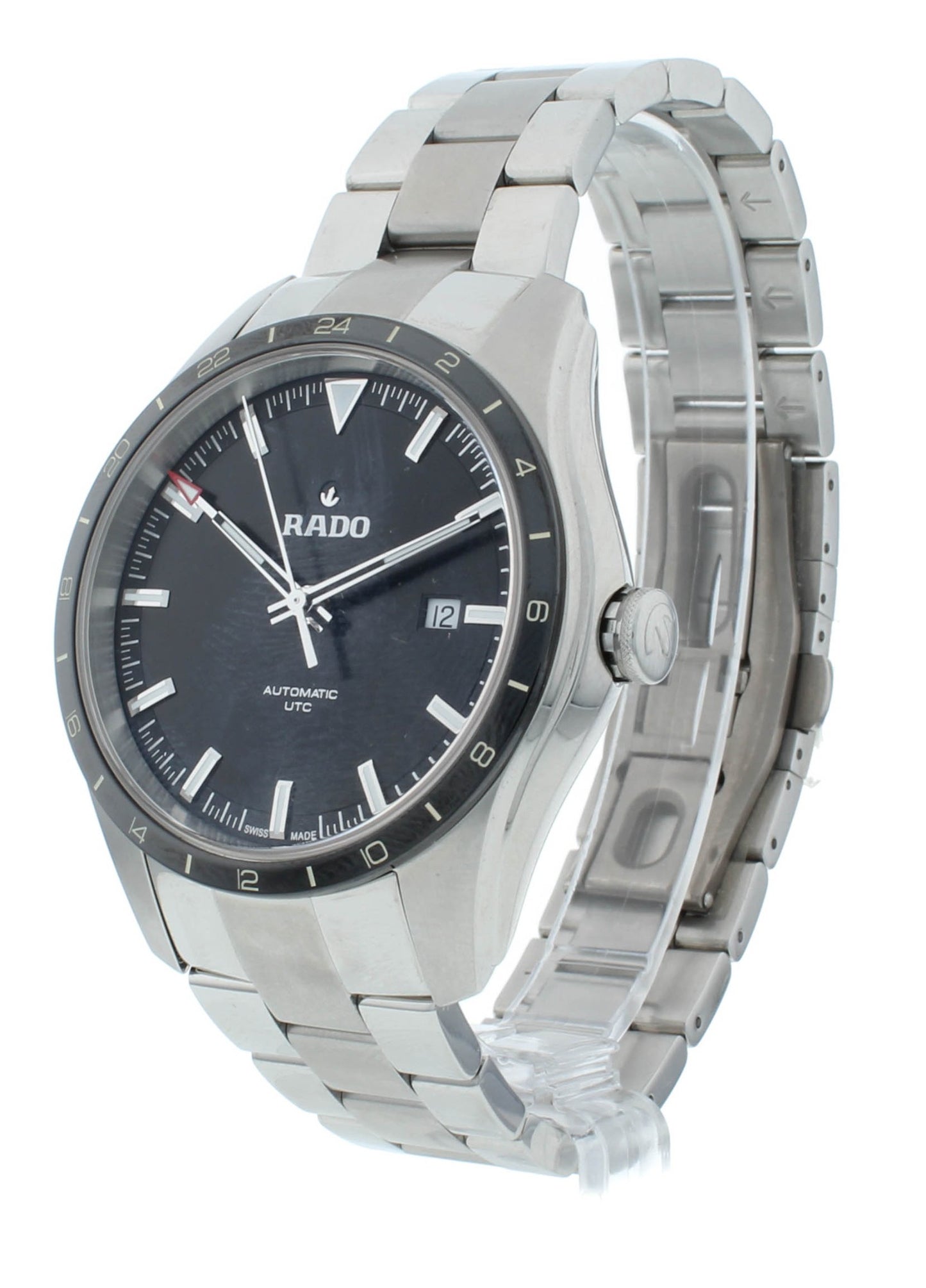 Rado HyperChrome 44mm Automatic UTC Black Dial Men's Watch R32050153
