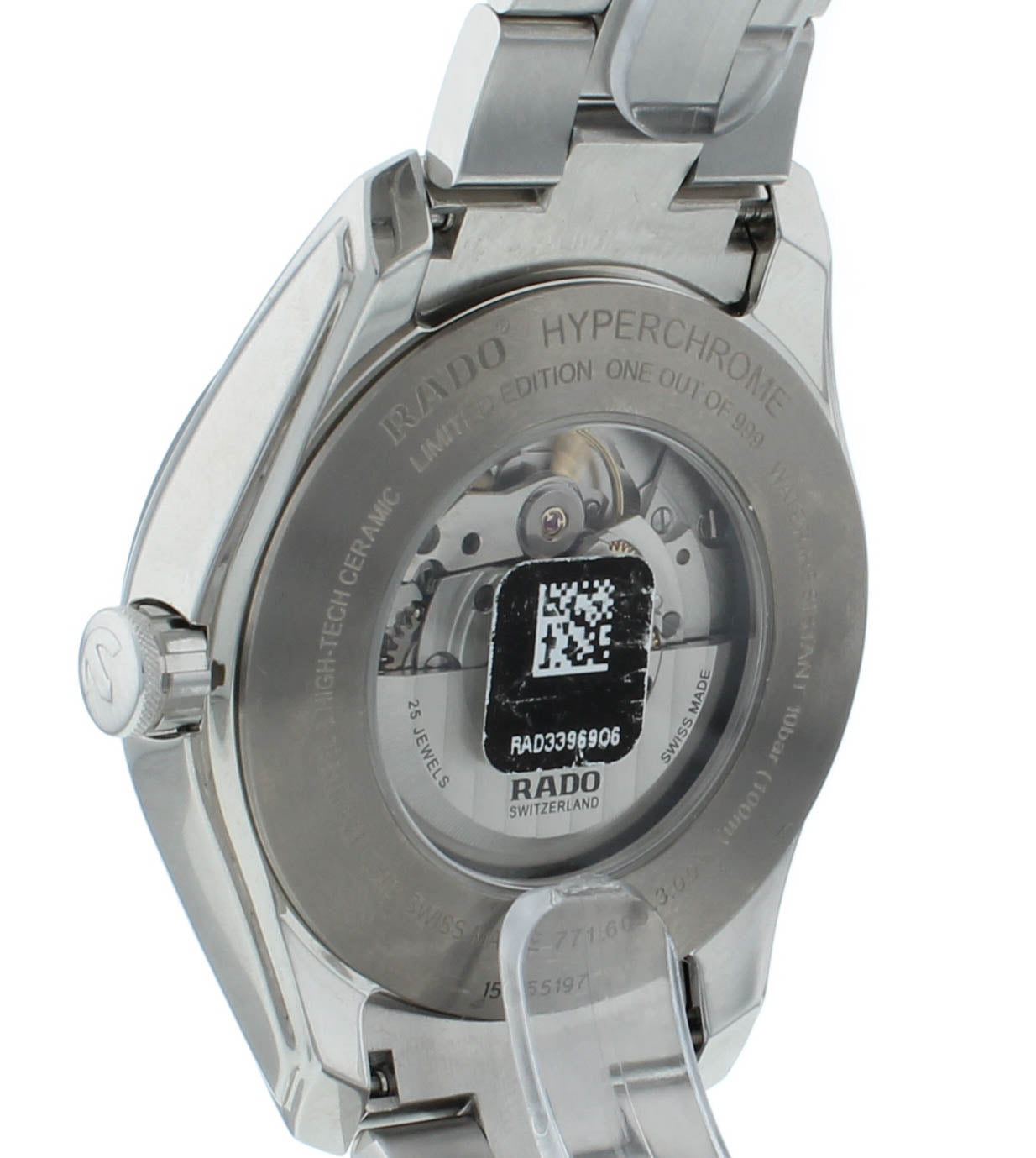 Rado HyperChrome 44mm Automatic UTC Black Dial Men's Watch R32050153