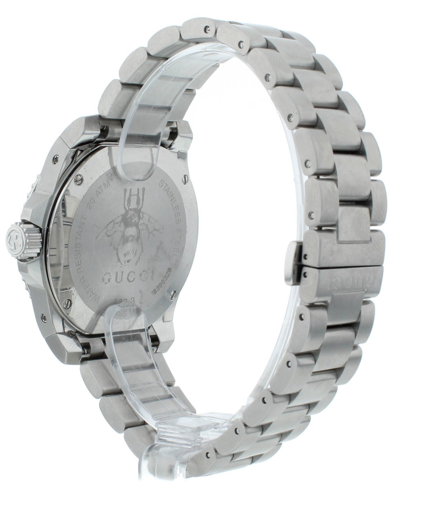 Gucci Dive 40mm Silver Dial Stainless Steel Men's Watch YA136336
