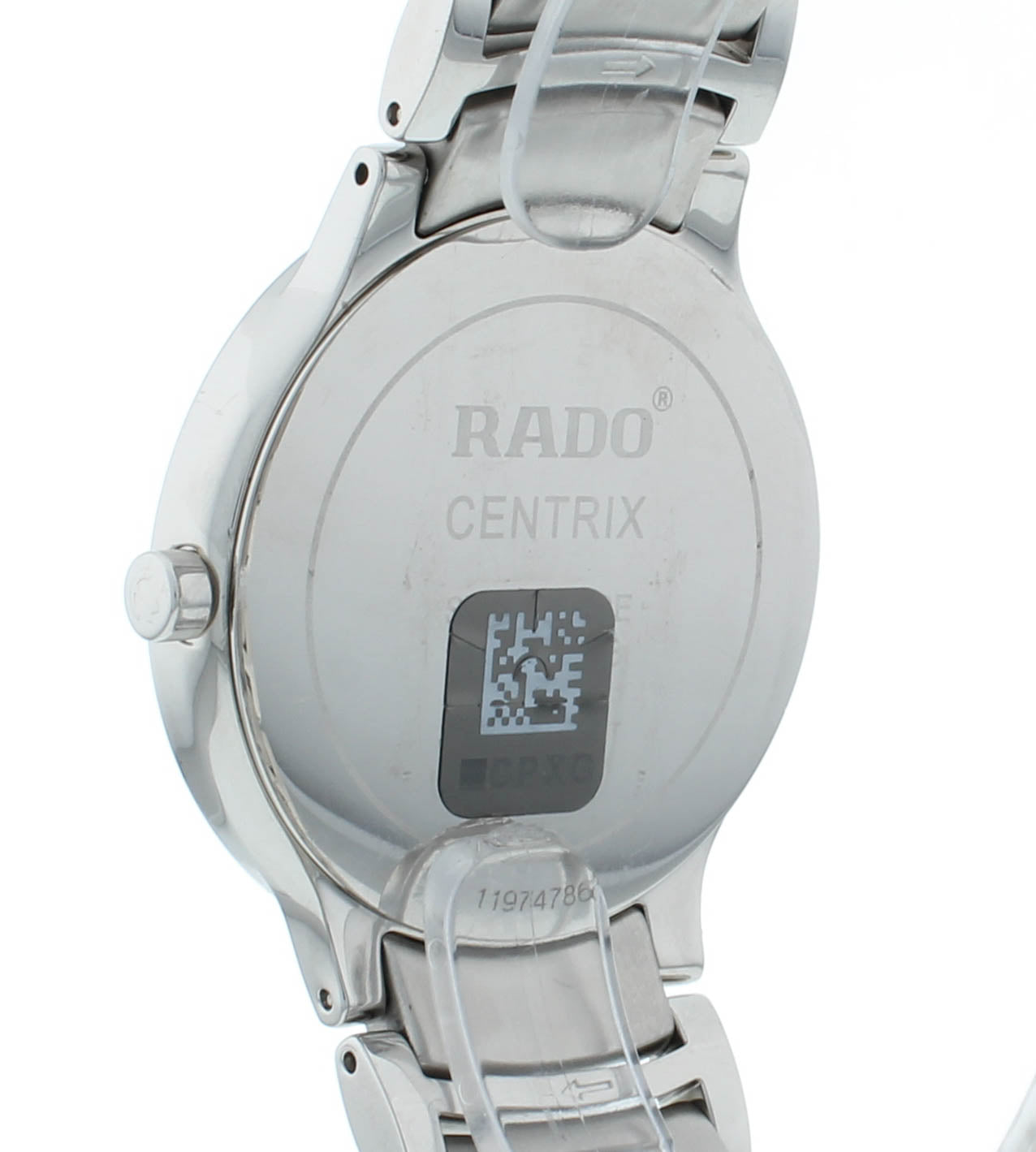 Rado Centrix 38mm Black Dial Diamond Bezel Quartz Men's Watch R30630713
