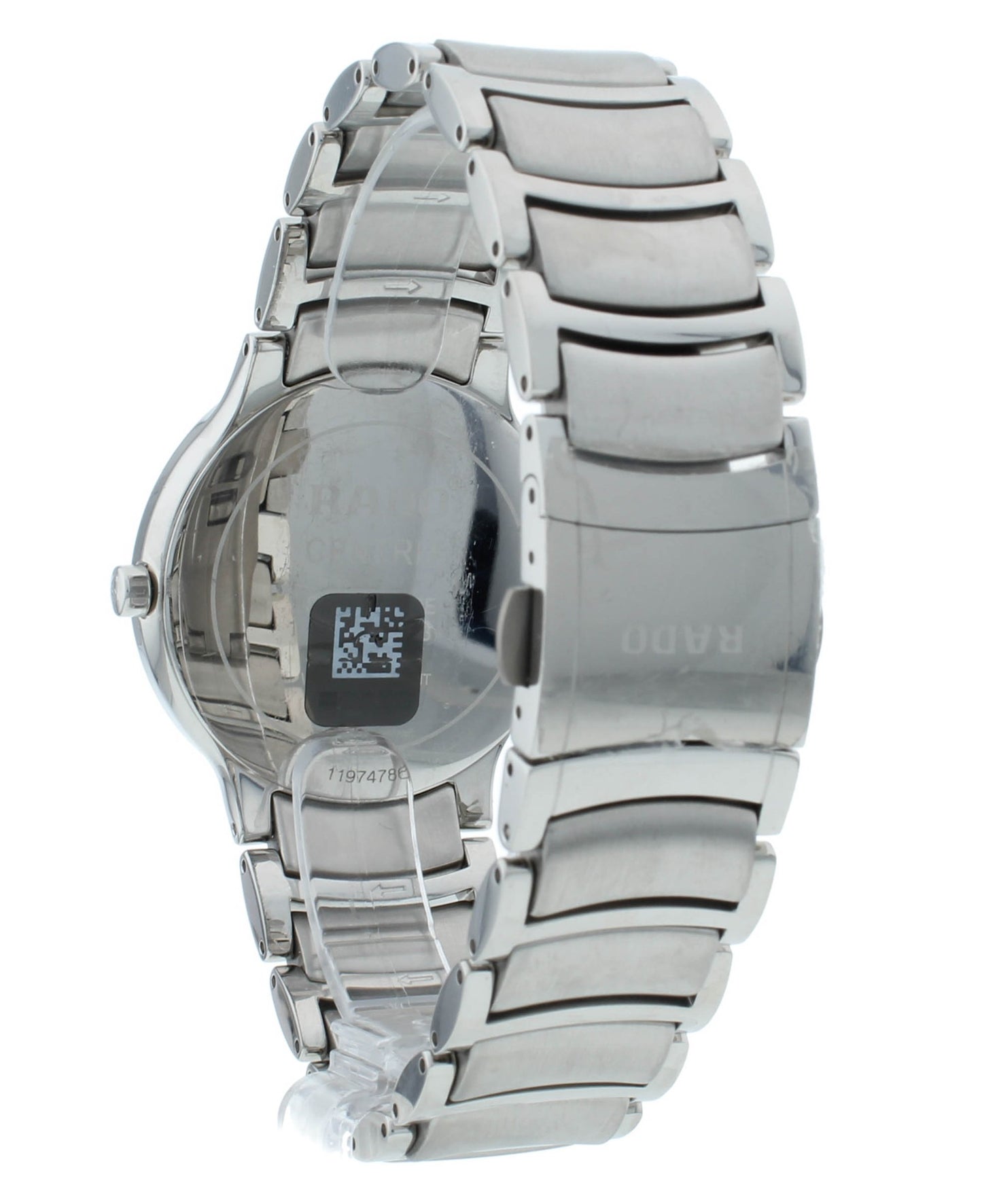 Rado Centrix 38mm Black Dial Diamond Bezel Quartz Men's Watch R30630713
