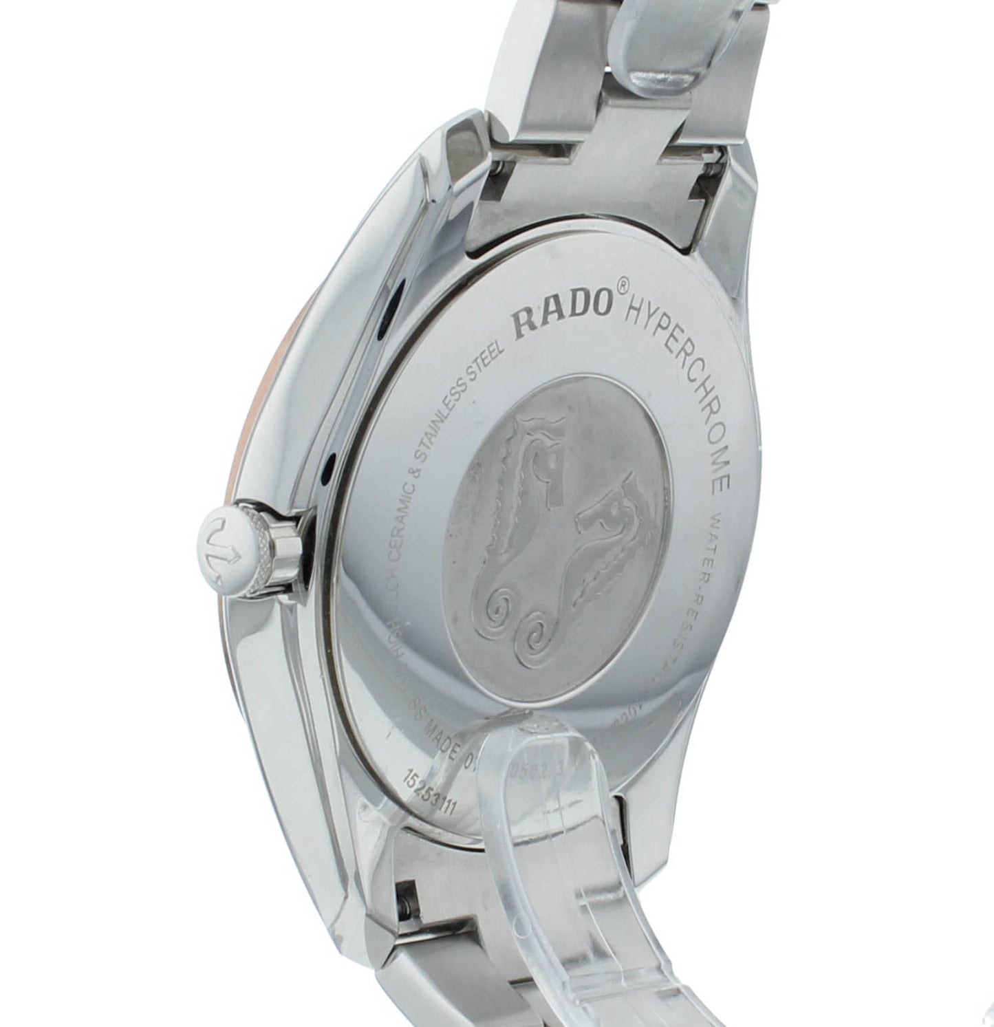 Rado HyperChrome 44mm Stainless Steel Quartz Silver Dial Men's Watch R32502103