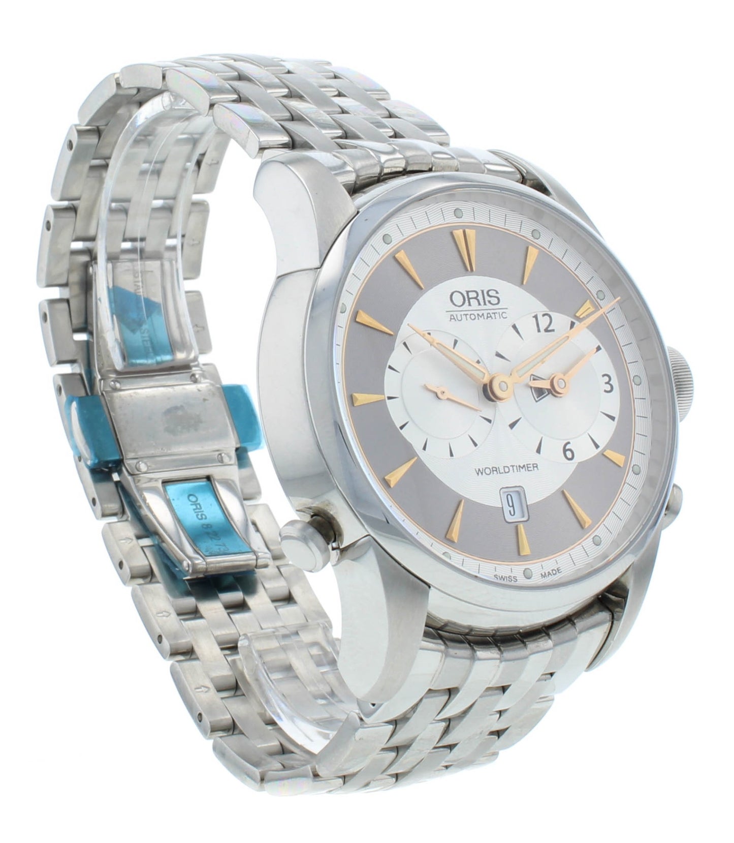 Oris Artelier Worldtimer 42.5mm Auto Men's Watch 01 690 7581 4051-07 8 22 73