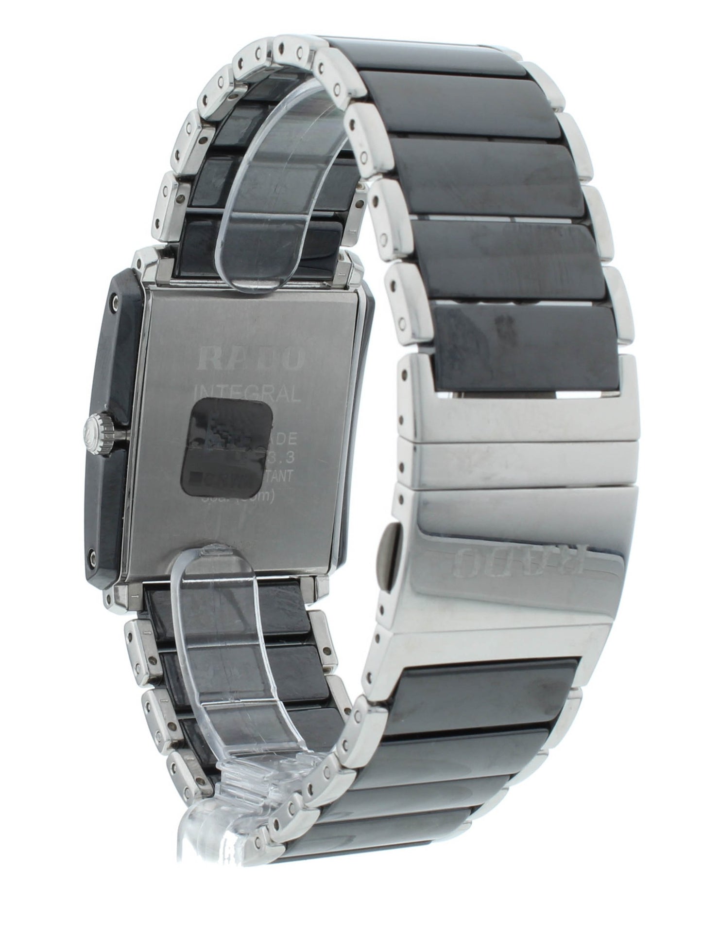 Rado Integral 31x27mm Quartz Black Dial Ceramic Two-Tone Men's Watch R20963152