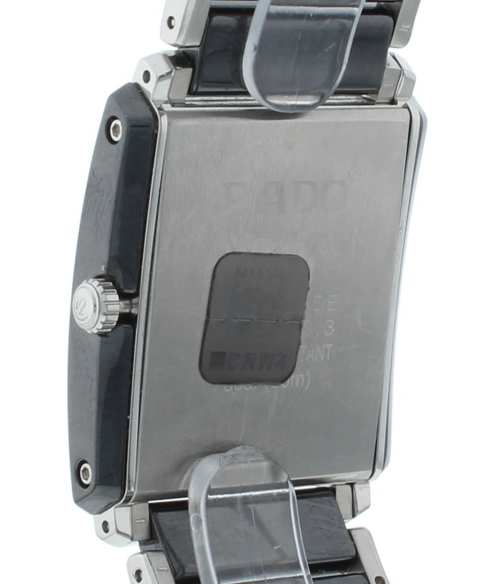 Rado Integral 31x27mm Quartz Black Dial Ceramic Two-Tone Men's Watch R20963152