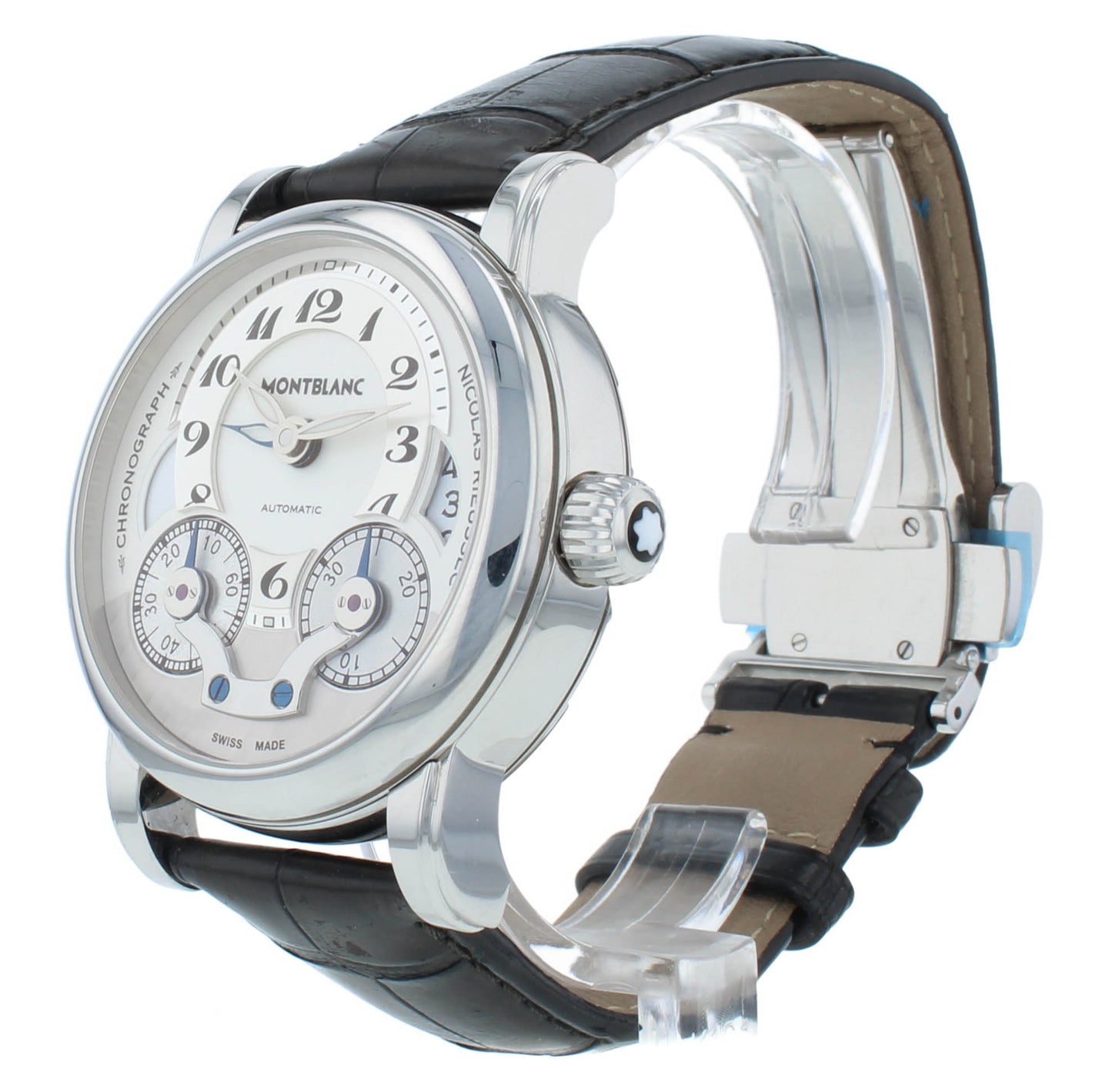 Montblanc Nicolas Rieussec 43mm Chronograph GMT Automatic Men's Watch 7138