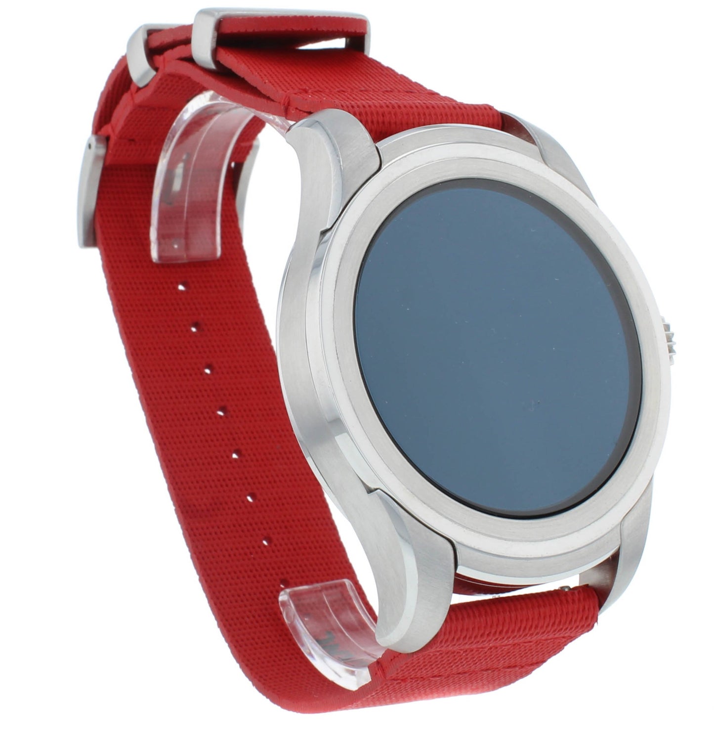 Montblanc Summit 46mm Steel Quartz Red Nylon Strap Men's Smartwatch 117742