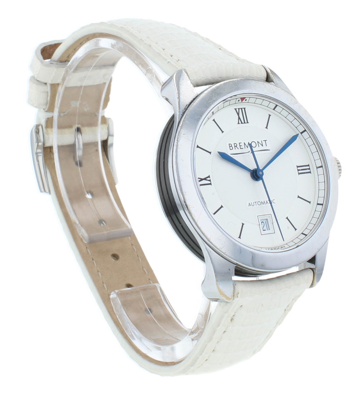 Pre-Owned Bremont Solo 32 White Dial 32mm Auto Ladies Watch SOLO32-LC-WH-R-S yd