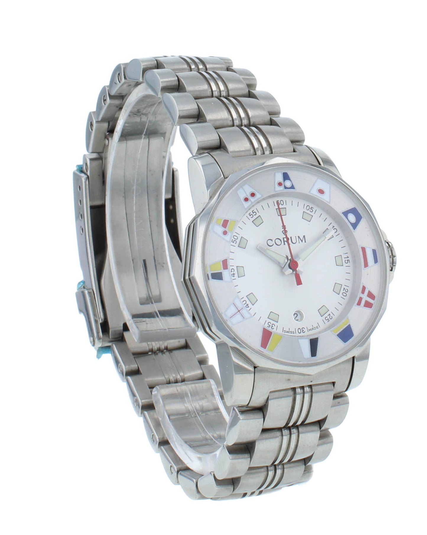 Corum Admirals Cup Legend 29mm White Dial Quartz Ladies Watch 03949020/V785