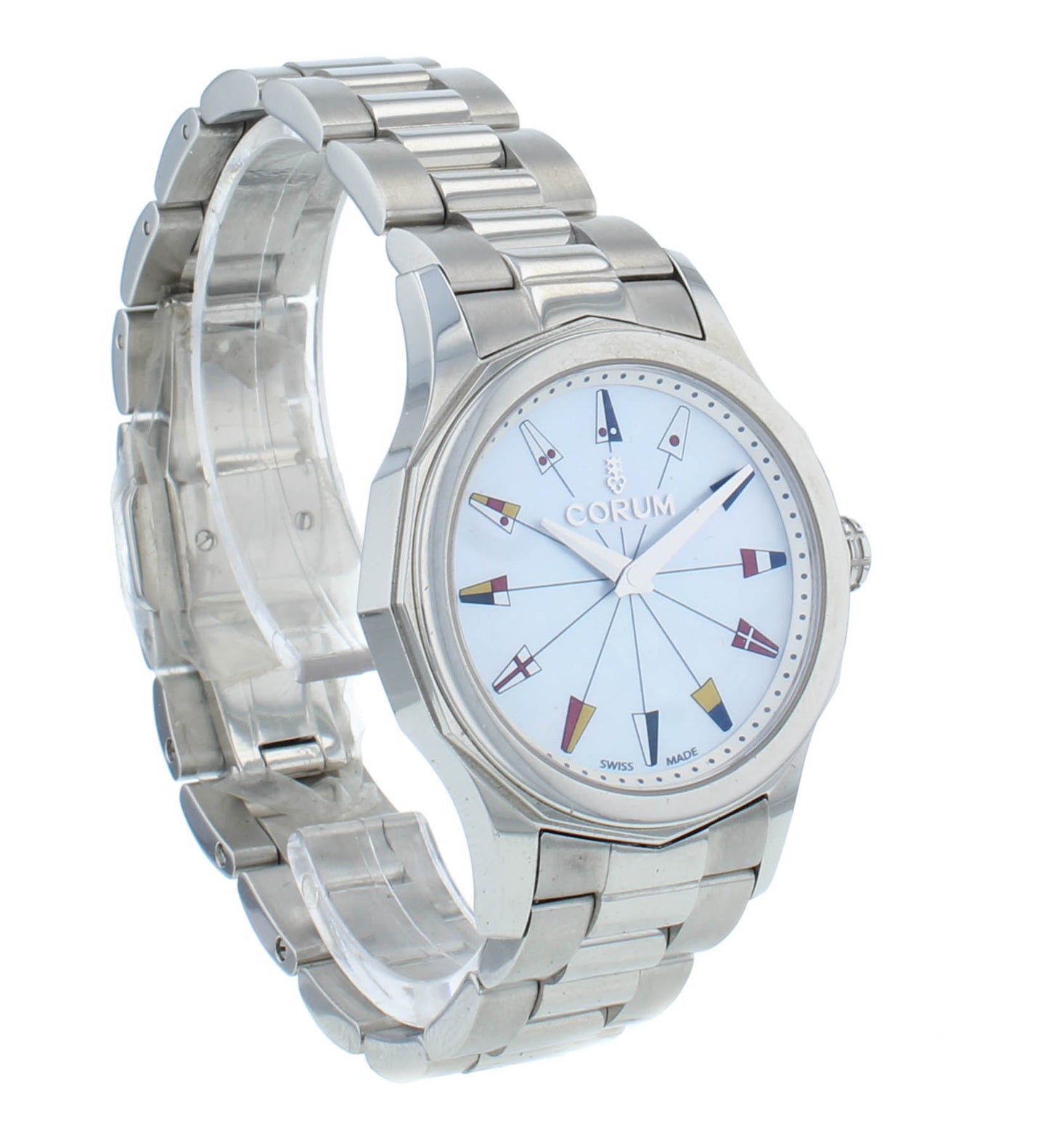 Corum Admirals Cup Legend 32mm MOP Dial Quartz Ladies Watch 020.100.20/V200PN22