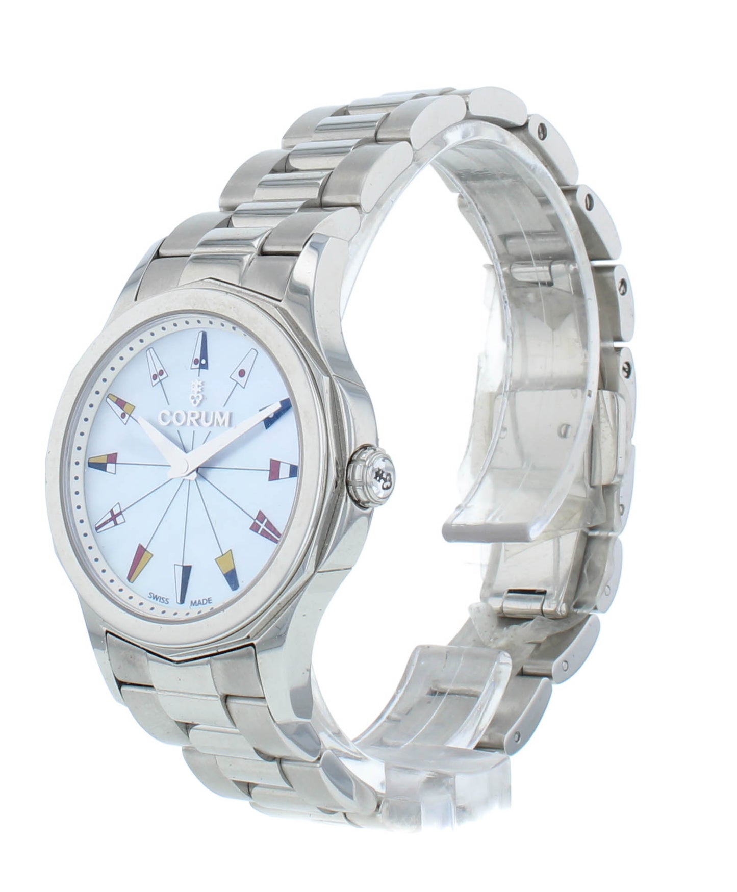 Corum Admirals Cup Legend 32mm MOP Dial Quartz Ladies Watch 020.100.20/V200PN22