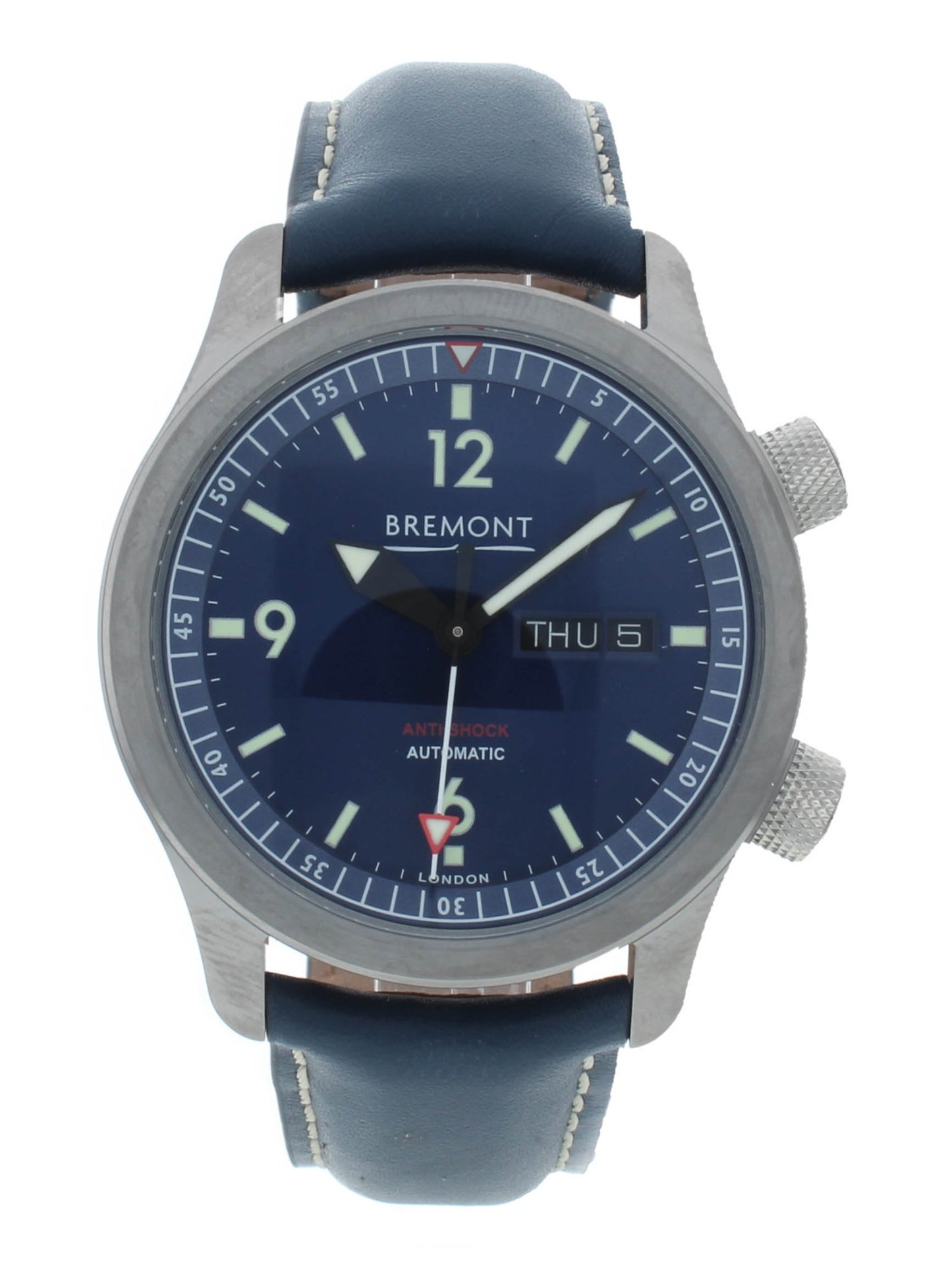 Bremont U-2 Chronometer Blue Dial 43mm Automatic Men’s Watch U2-BL-R-S
