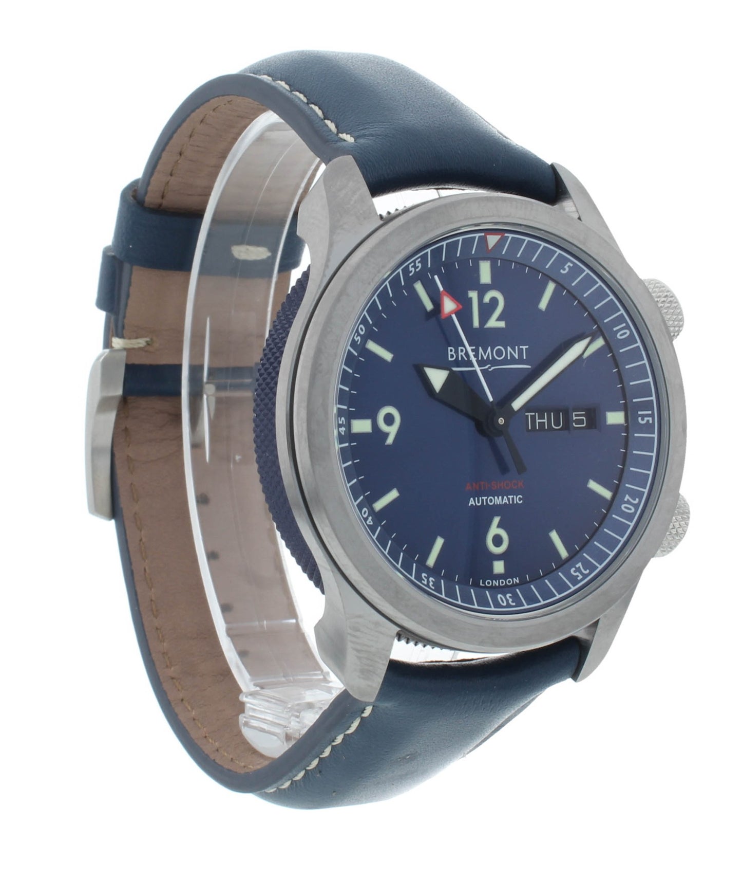 Bremont U-2 Chronometer Blue Dial 43mm Automatic Men’s Watch U2-BL-R-S