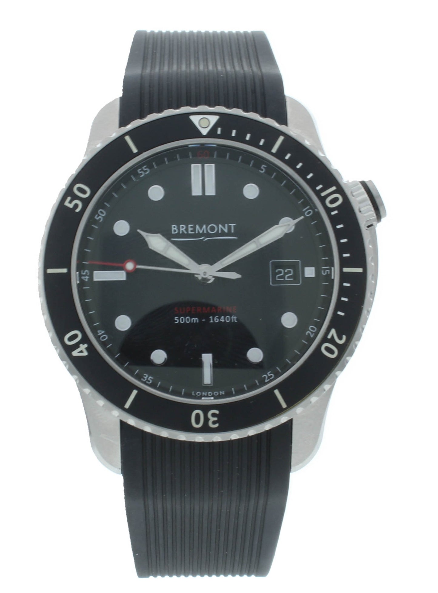 Bremont Supermarine S500 Chronometer 42mm Automatic Men’s Watch S500-BK-2018-R-S