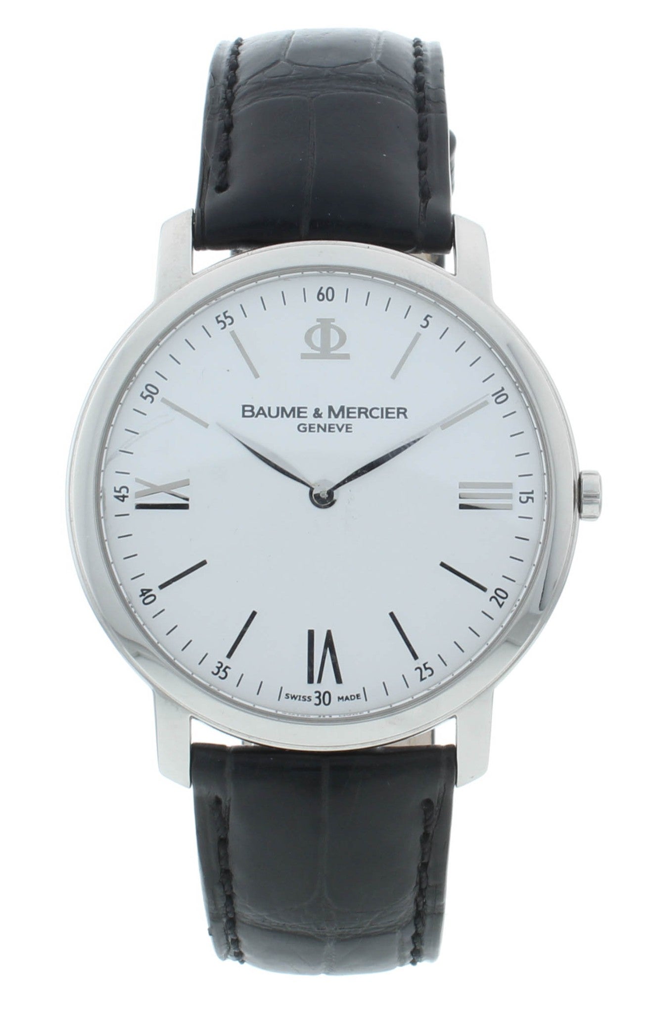 Pre-Owned Baume & Mercier Classima 39mm Silver Dial Quartz Men's Watch M0A08849