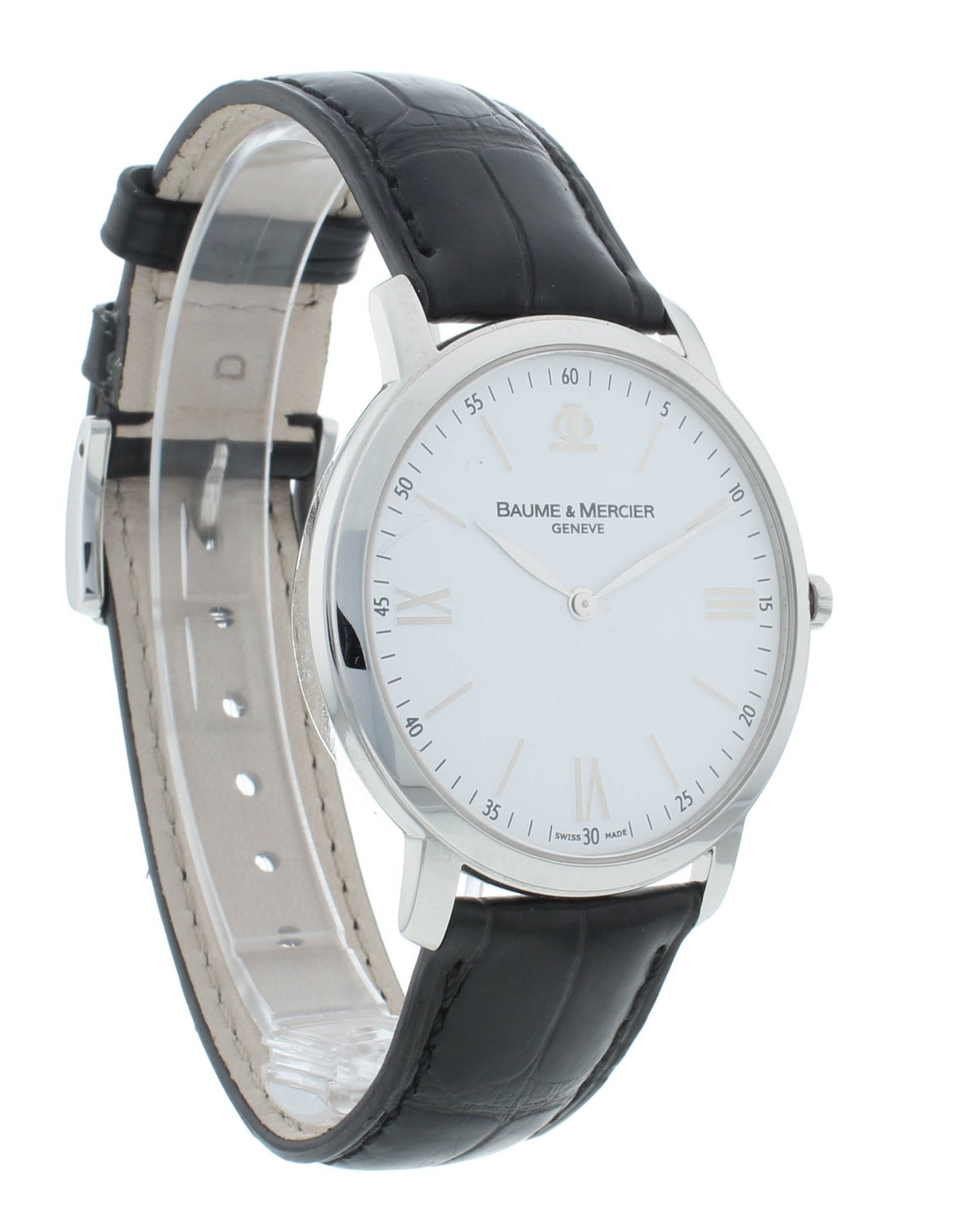Pre-Owned Baume & Mercier Classima 39mm Silver Dial Quartz Men's Watch M0A08849