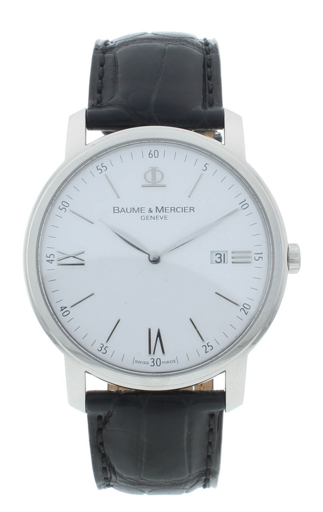 Pre-Owned Baume & Mercier Classima 42mm Silver Dial Quartz Men's Watch M0A08485